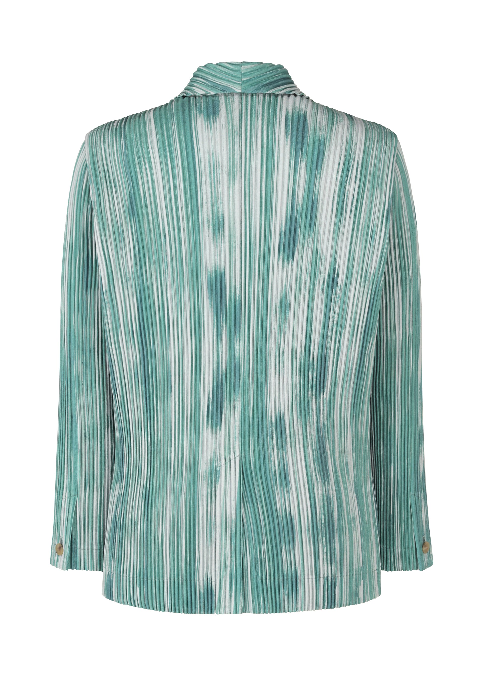 Issey Miyake Homme Plissé Brushstroke sako černé pruh