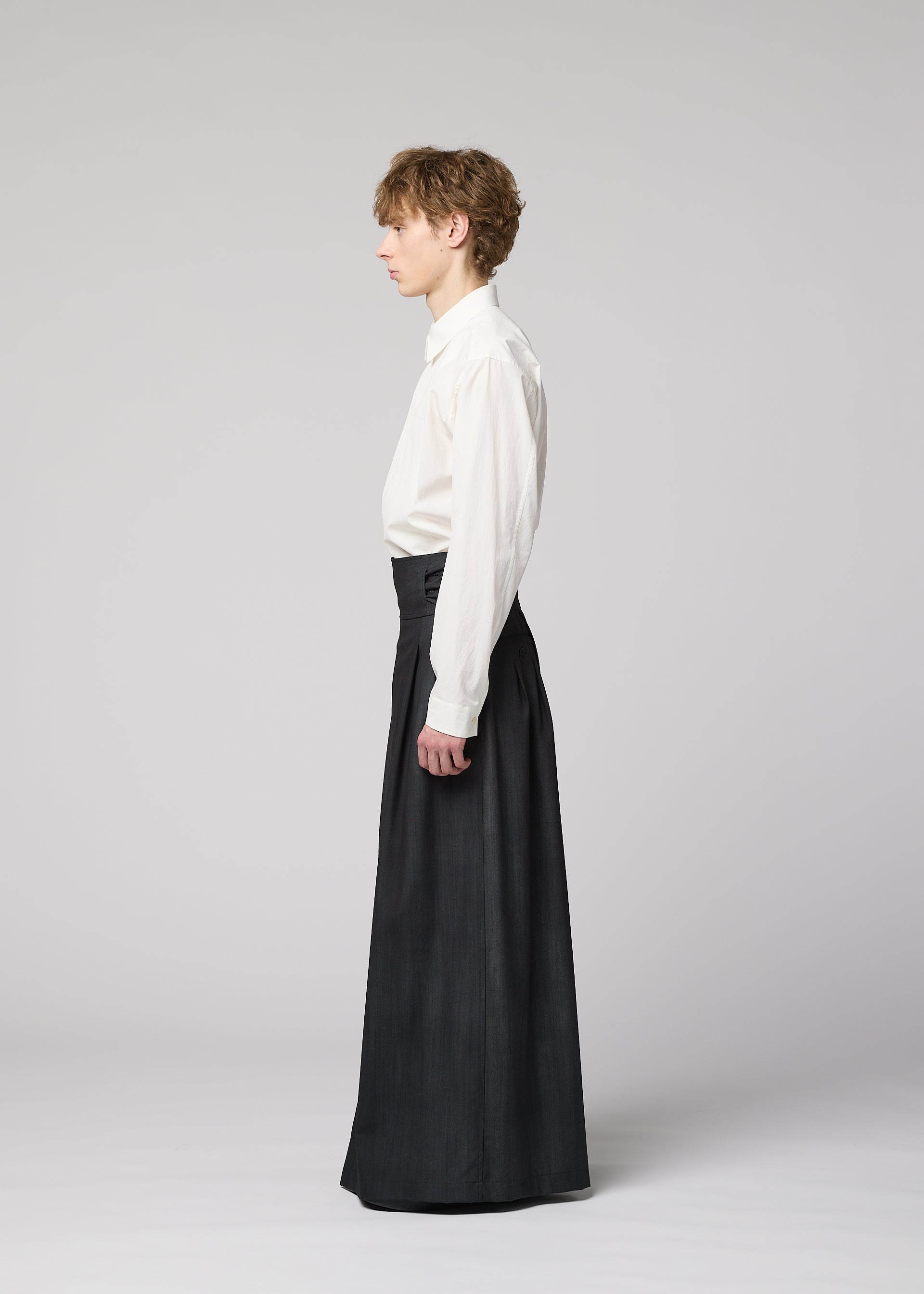 Issey Miyake Gradation Wool kalhoty černé 2