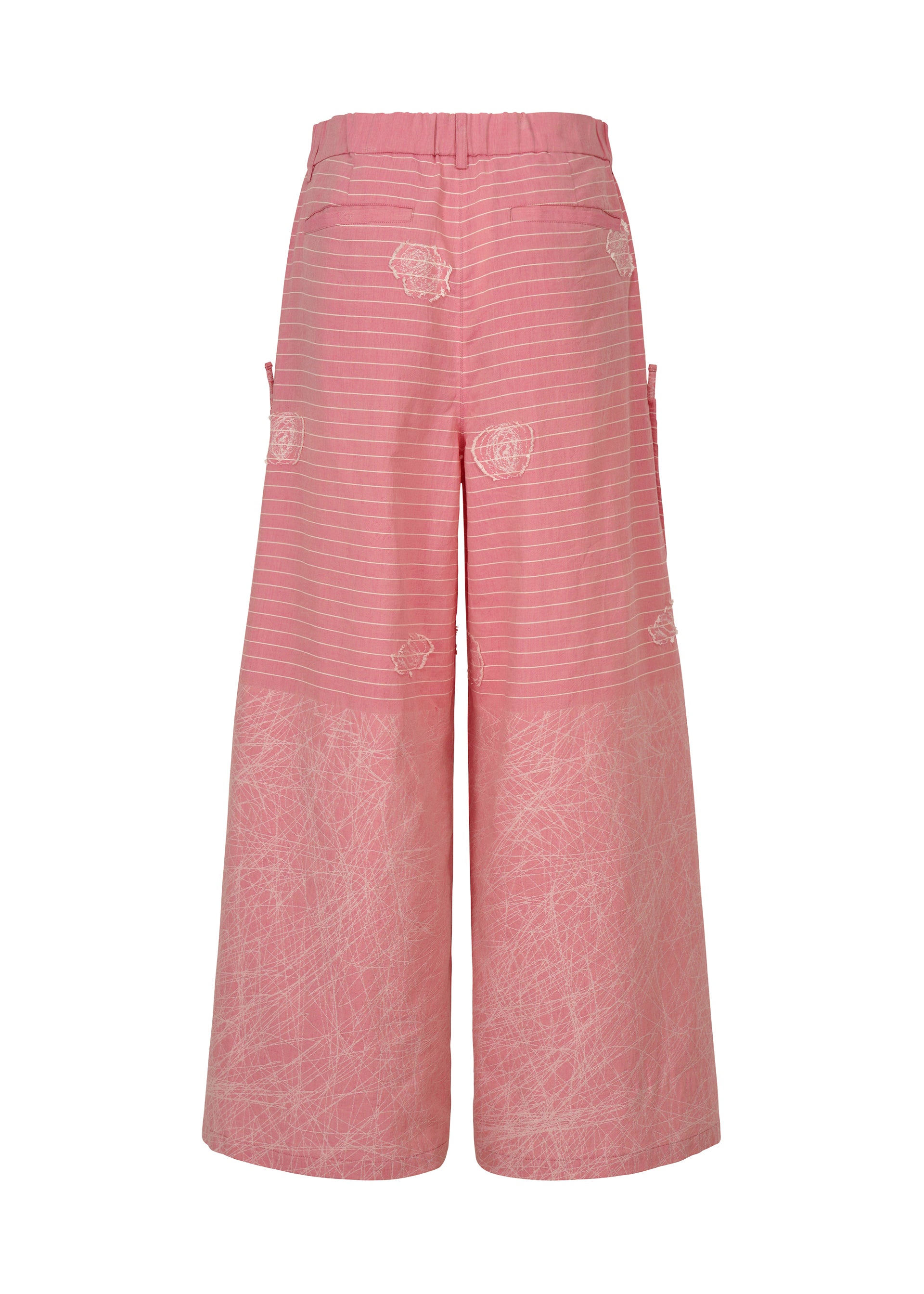 Issey Miyake One Stroke Draw široké kalhoty černé