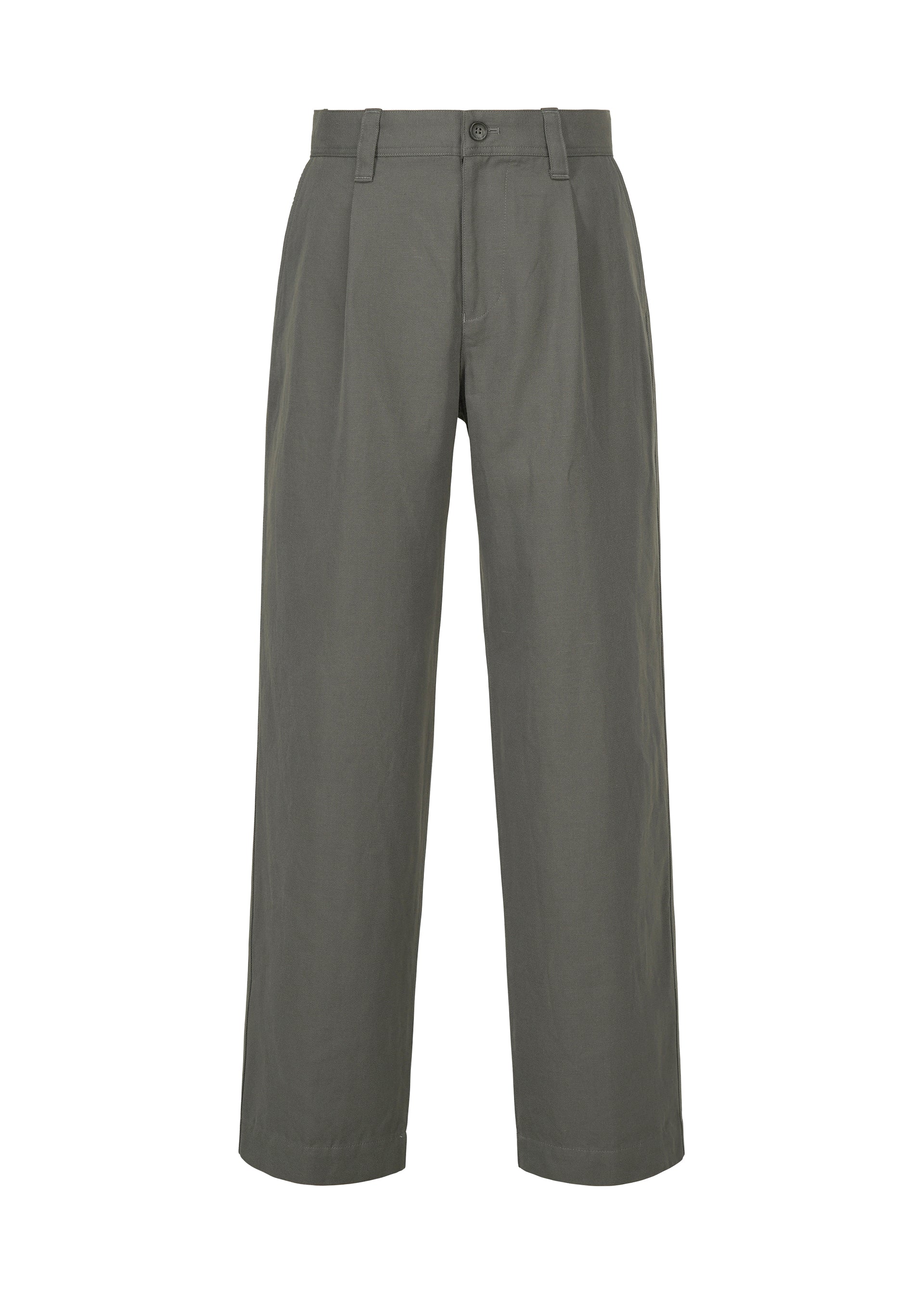 Issey Miyake Im Men Tough Wool Cotton kalhoty ivory vlněné