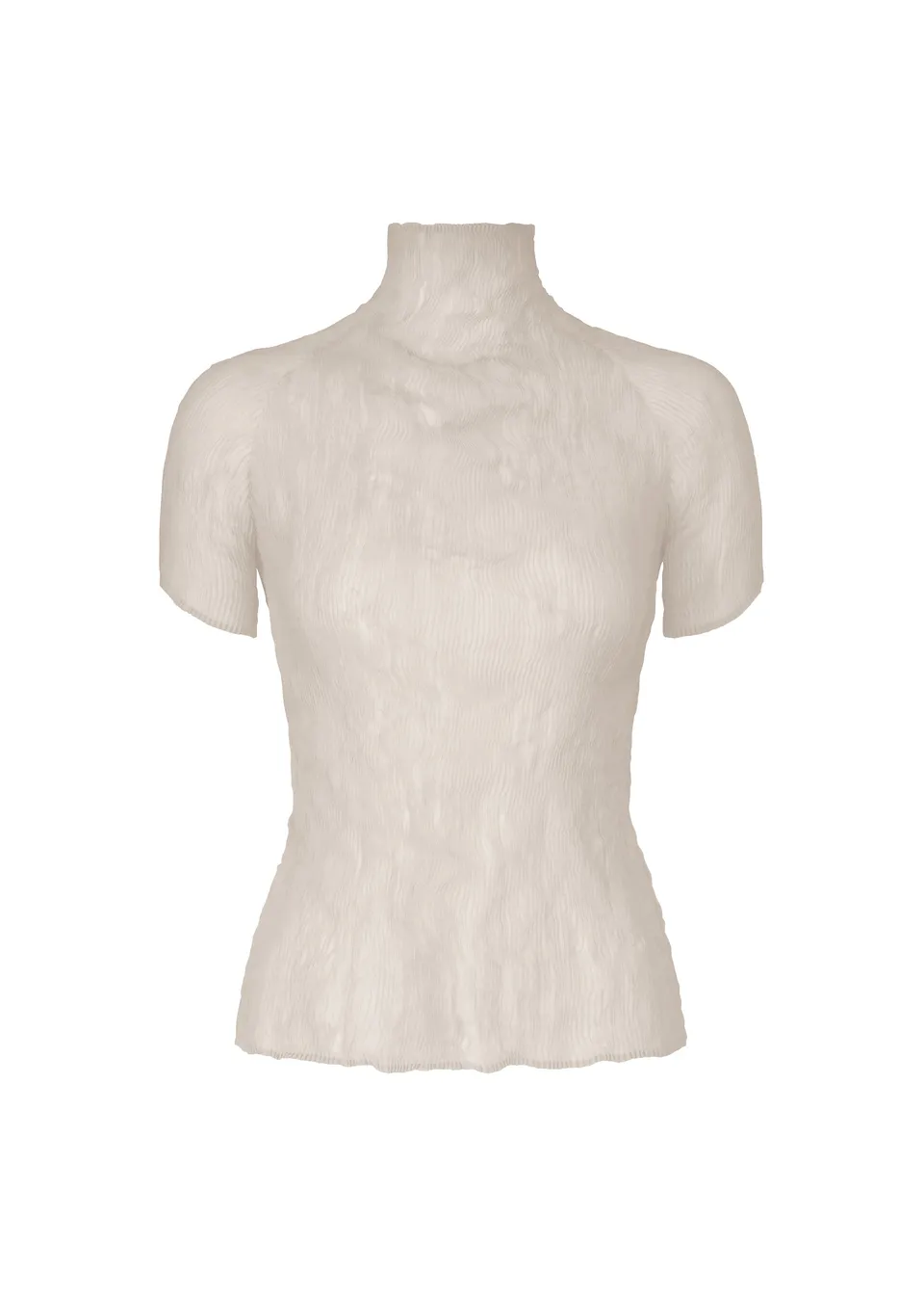 Issey Miyake Chiffon Twist 3 top světle šedý