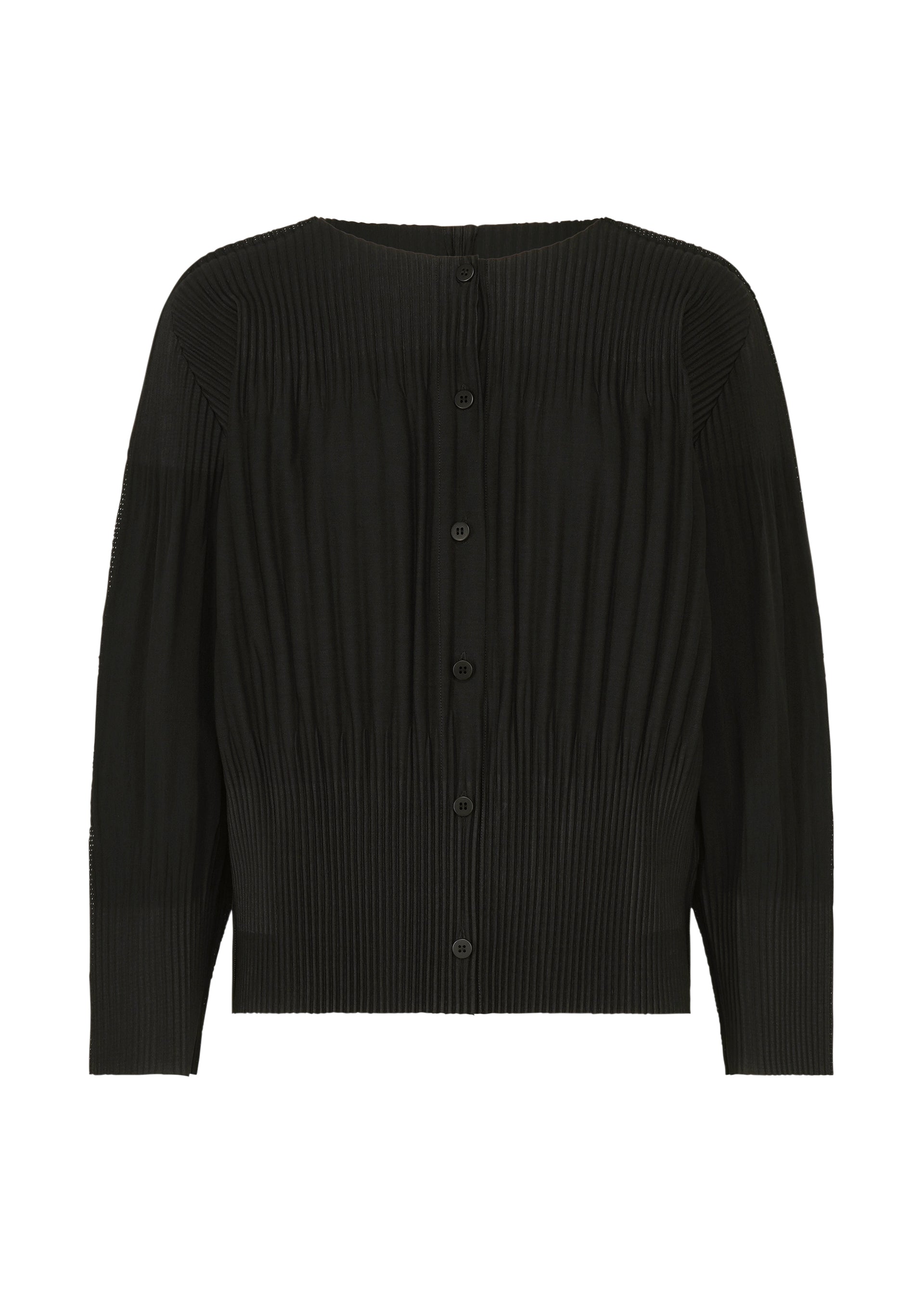 Issey Miyake Mix Fine Knit Pleats kardigan taupe