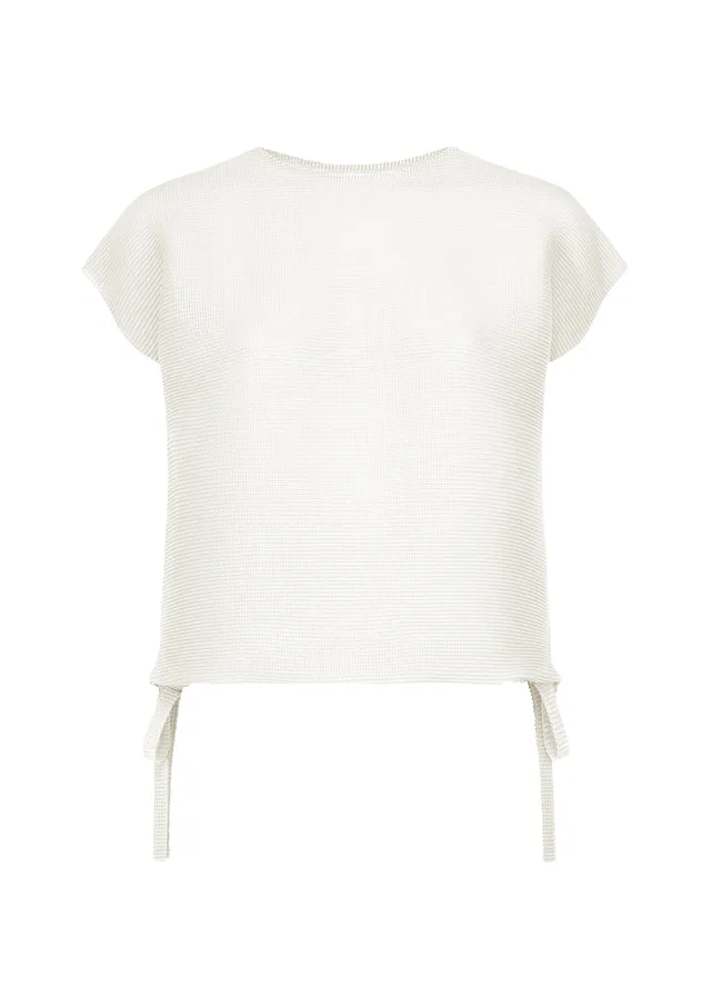 Issey Miyake Square Stretch top černý francouzský rukáv