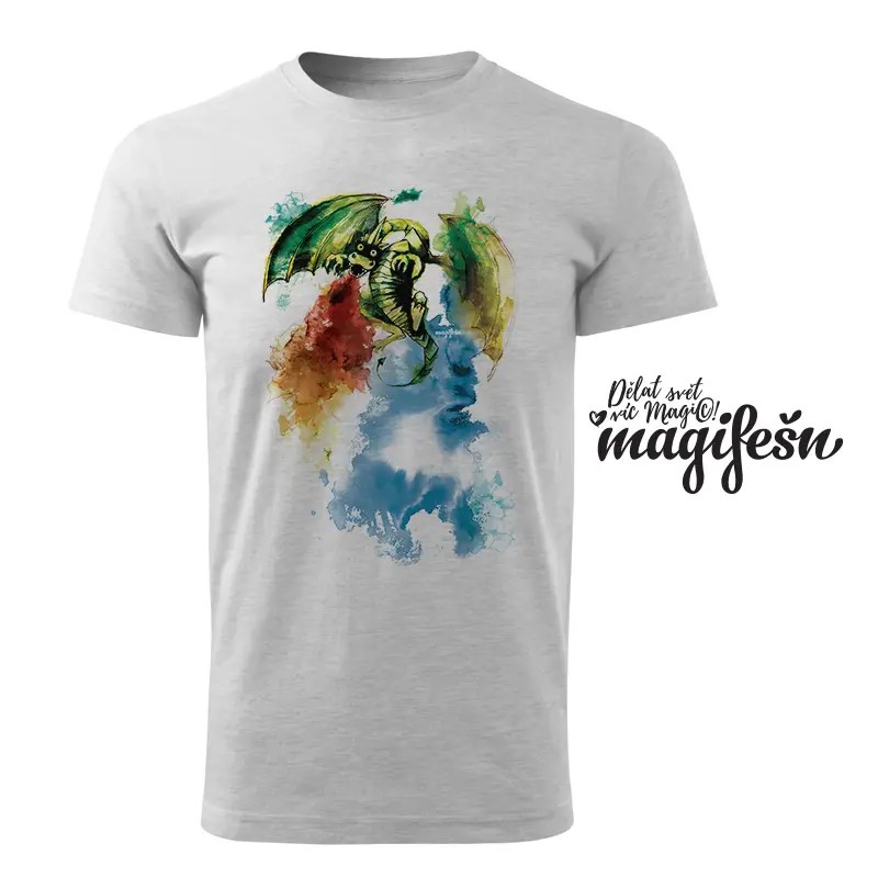 Magifešn XY Drak s ohněm unisex bio tričko