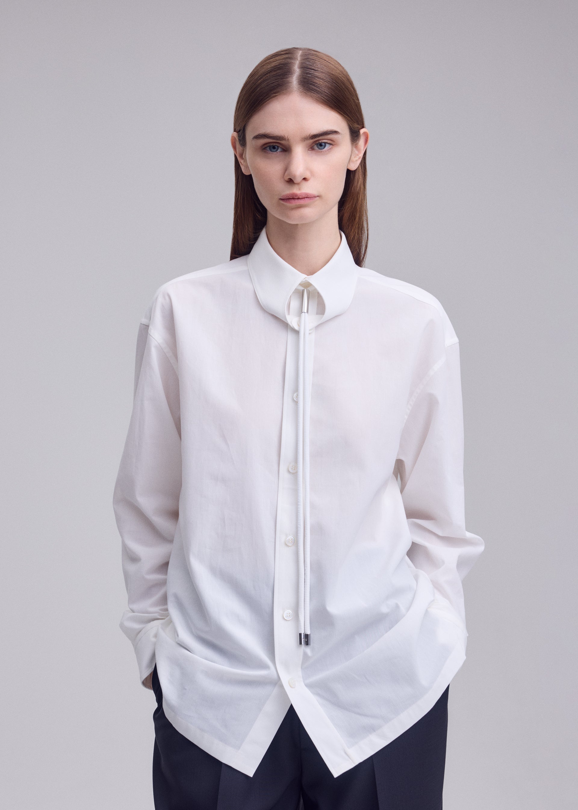 Issey Miyake Monsieur Shirt košile White bavlněná