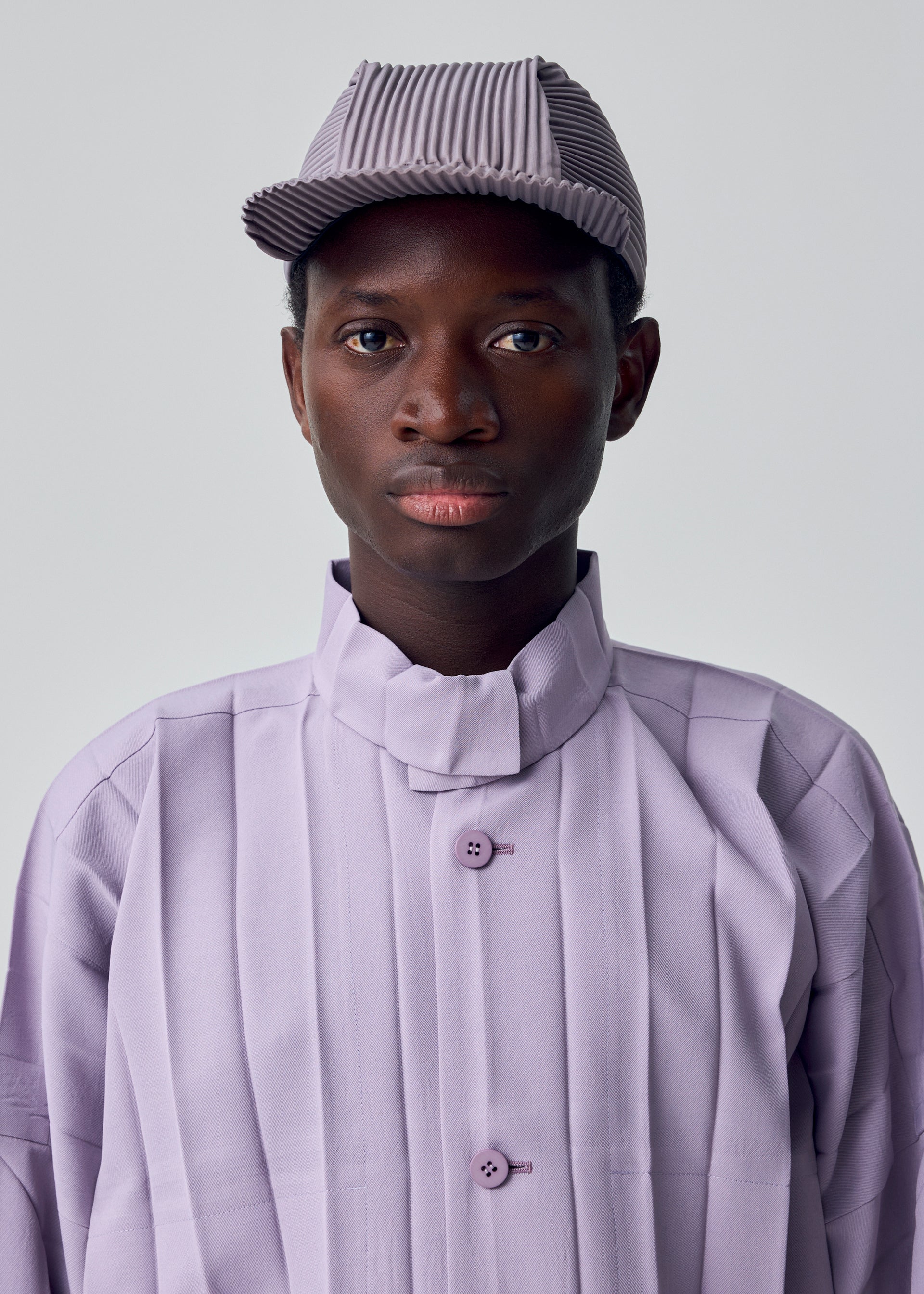 Issey Miyake Pleats Cap kšiltovka černá plisovaná