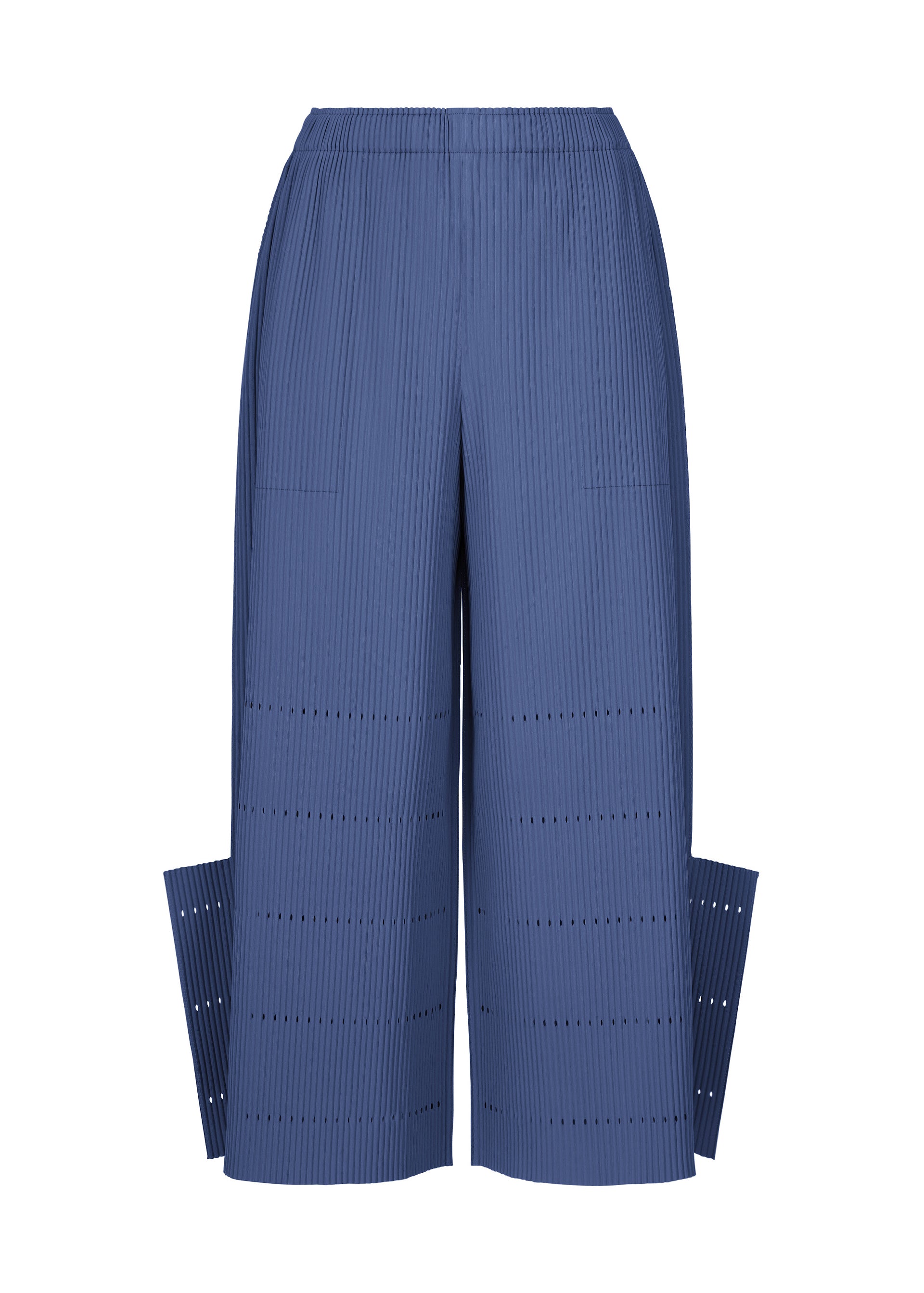 Issey Miyake Fine Knit Pleats Bottom 1 kalhoty Rose Pink široké