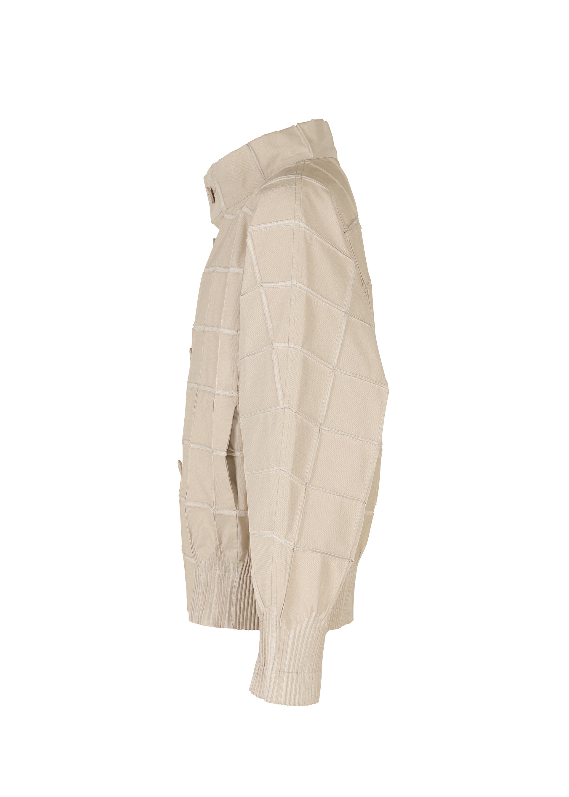 Issey Miyake TYPE-O 002 bunda černá strečová mřížka