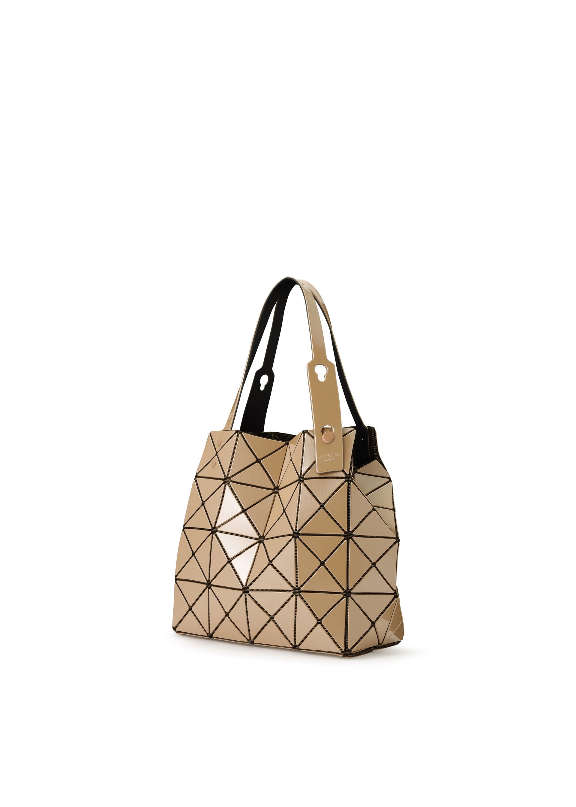 Issey Miyake Carat kabelka white beige metalická