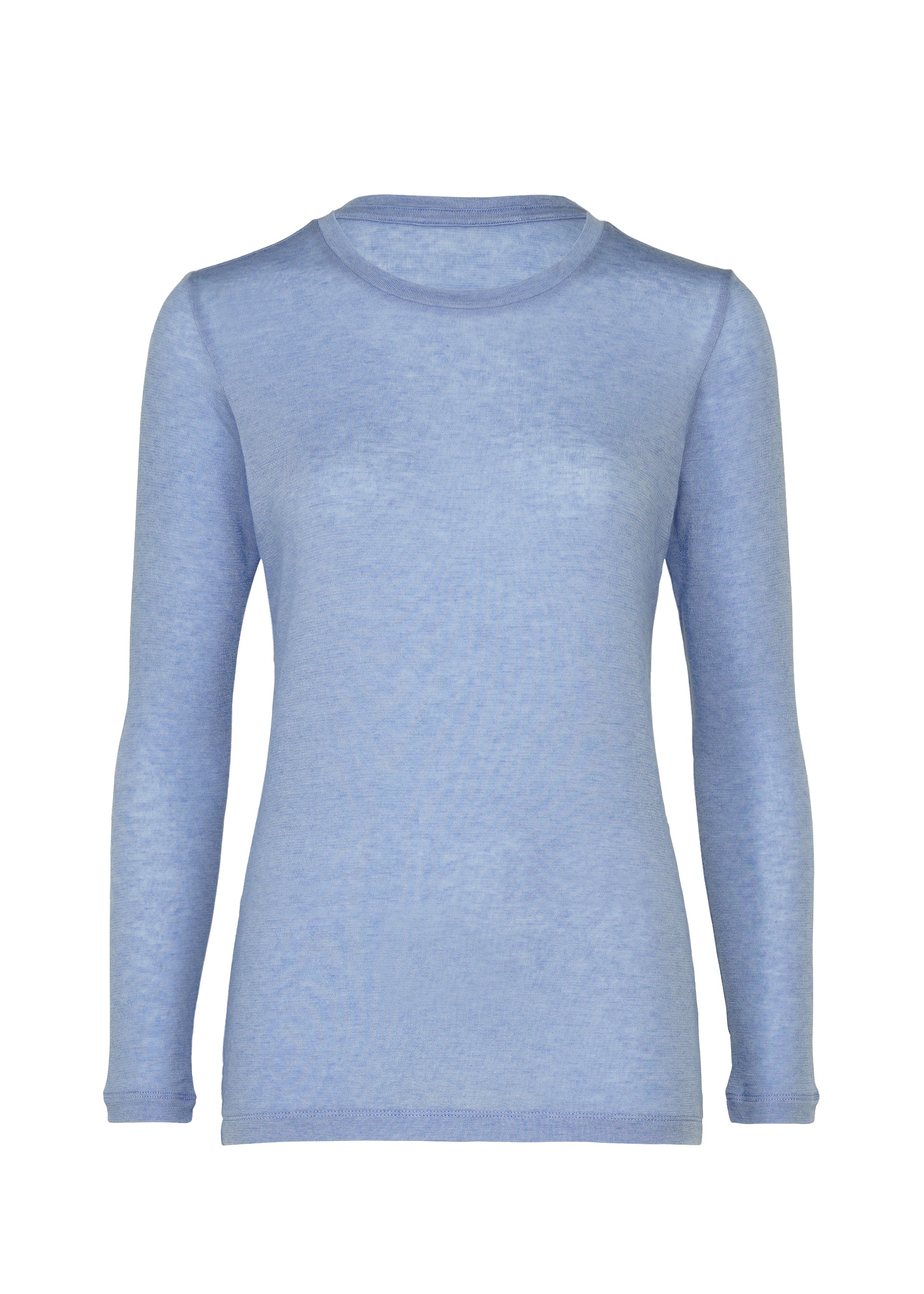 Issey Miyake Wool Mix Jersey top Black s dlouhým rukávem