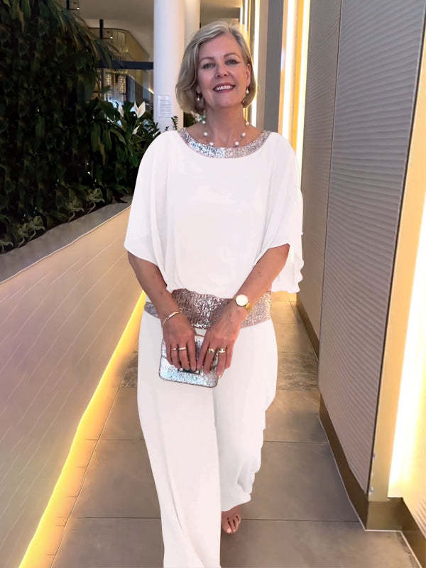 Norielle elegantní dámská souprava růžová