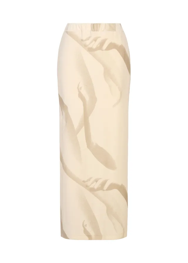 Issey Miyake Hands of Lover sukně bílá 2 velur