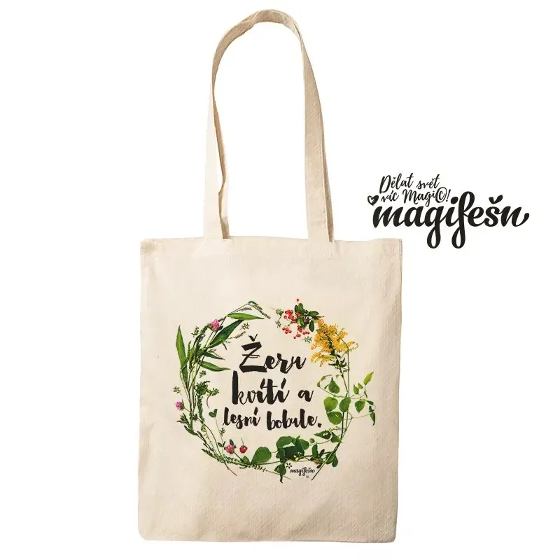 Magifešn MEDIUM taška Žeru kvítí Luční recyklovaná