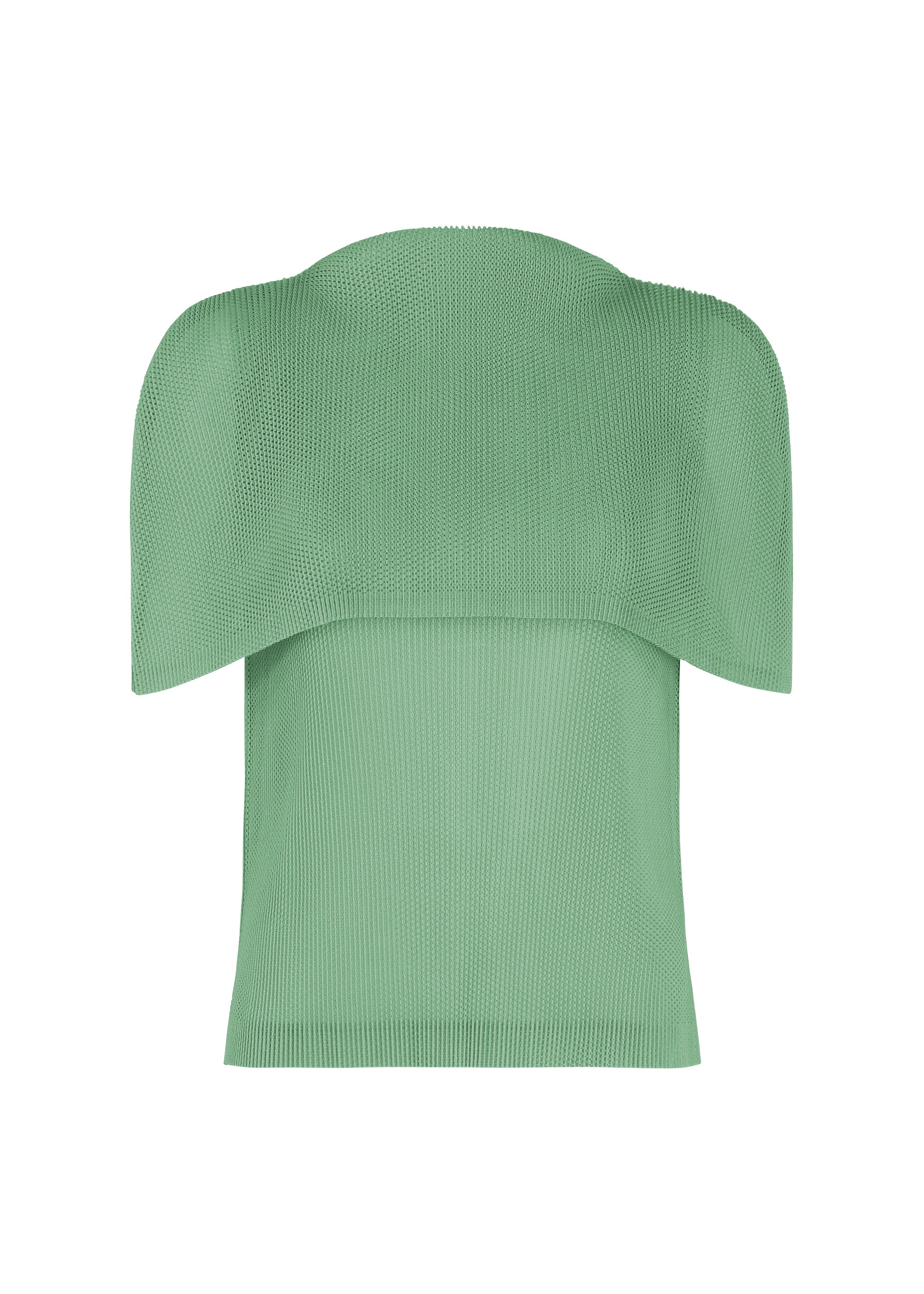 Issey Miyake Tatami August top s lodičkovým výstřihem modrý