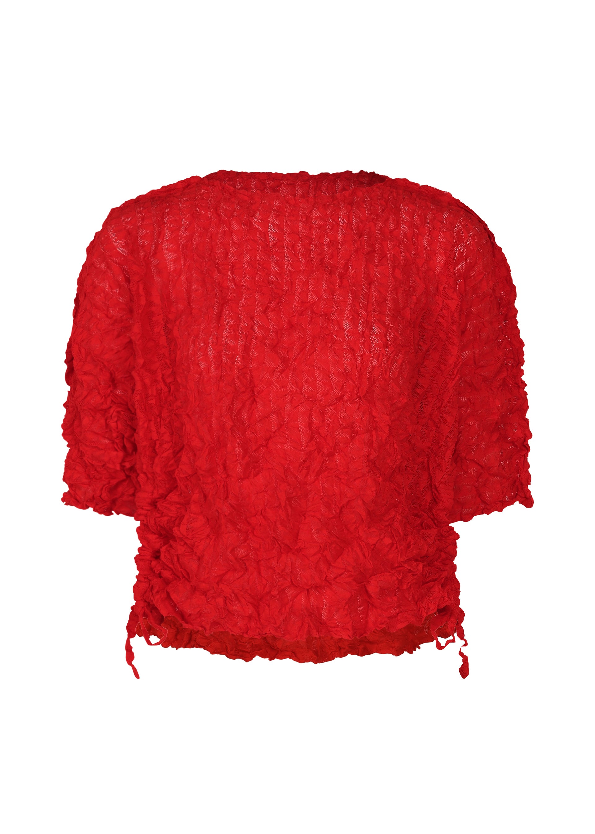 Issey Miyake Kaleidoscope Lace Meringue top bílý