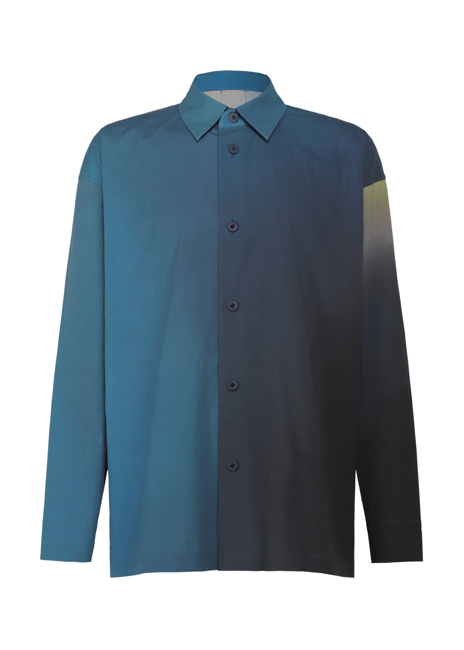 Issey Miyake DAWN SHIRT košile hnědá s potiskem