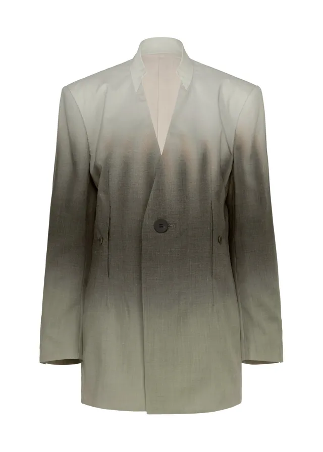 Issey Miyake Plumage sako dámské chukar bez límce