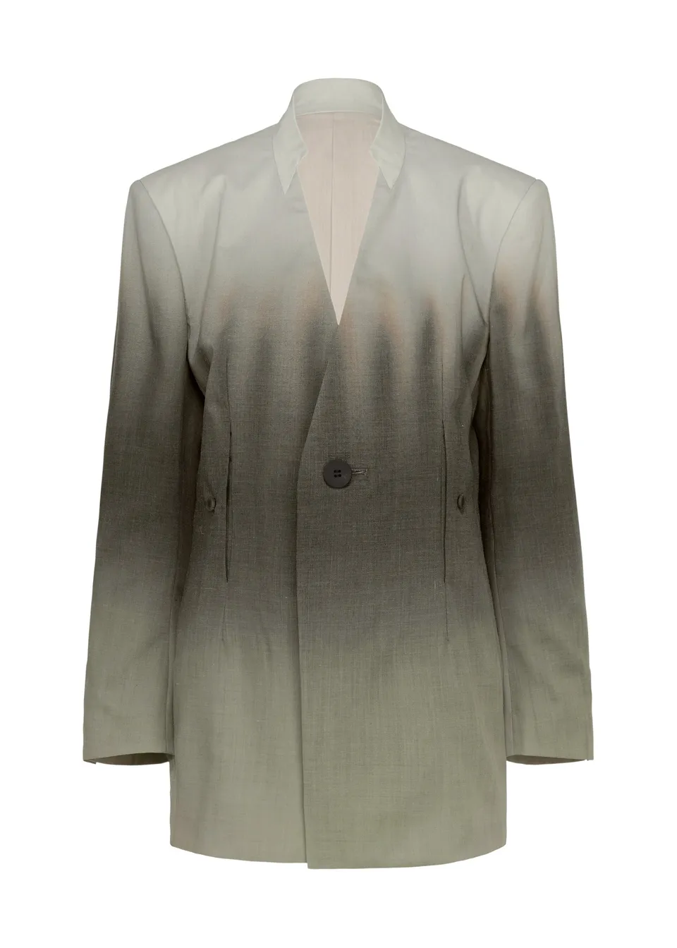 Issey Miyake Plumage sako dámské chukar bez límce