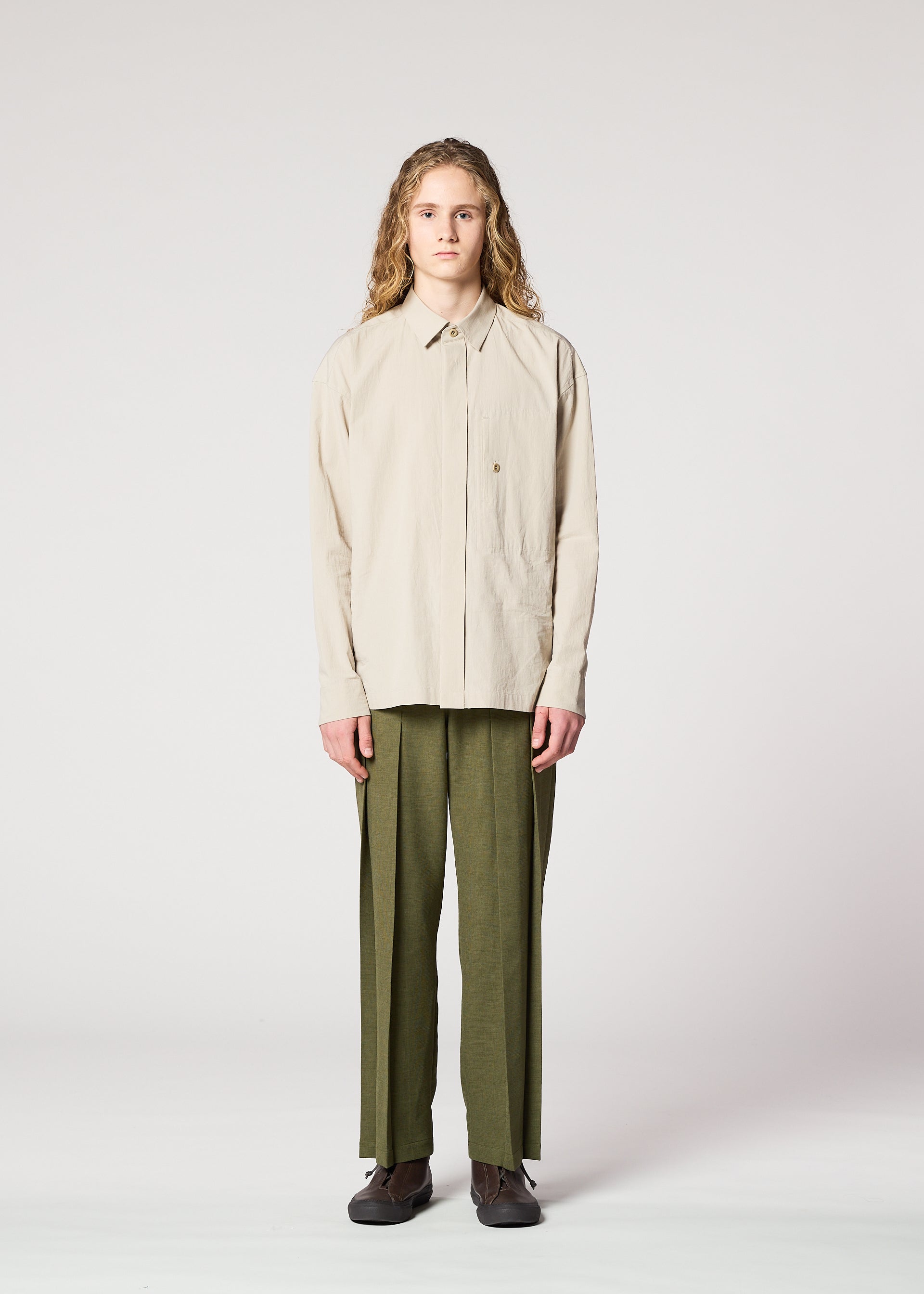 IM Men Issey Miyake Cornice pánské kalhoty khaki vel. 3