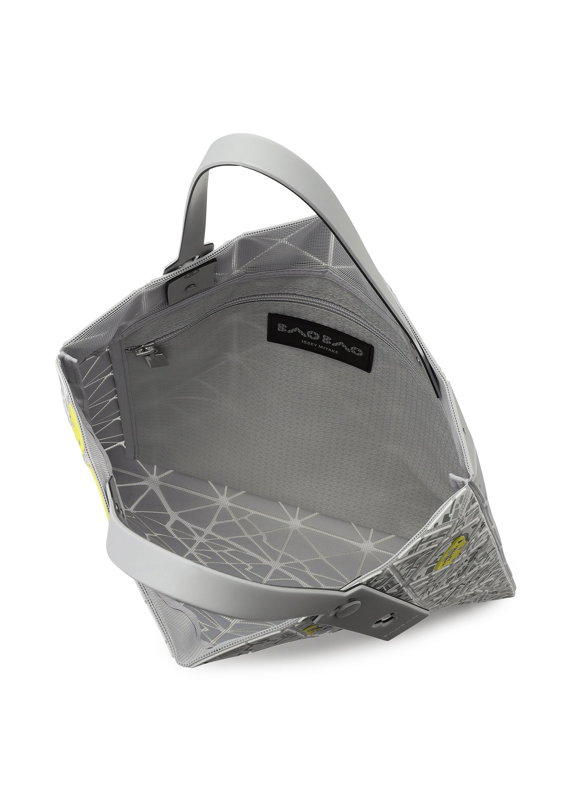 Issey Miyake Bao Bao Map tote kabelka bílá s potiskem