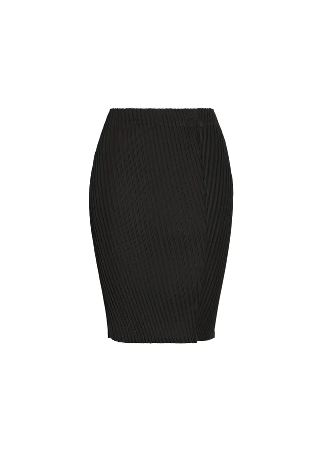 Issey Miyake Tubular Pleats minisukně černá