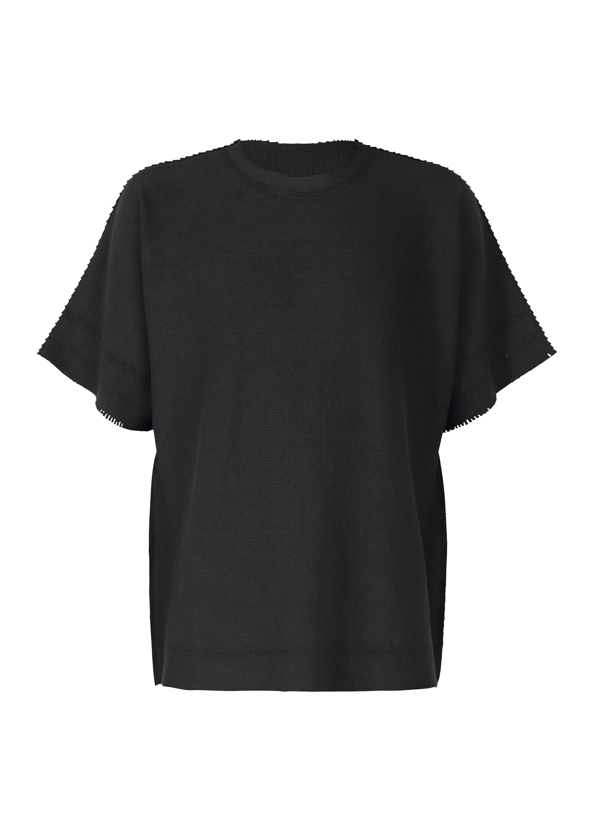 Issey Miyake Type-A Basics top pletený s krátkým rukávem
