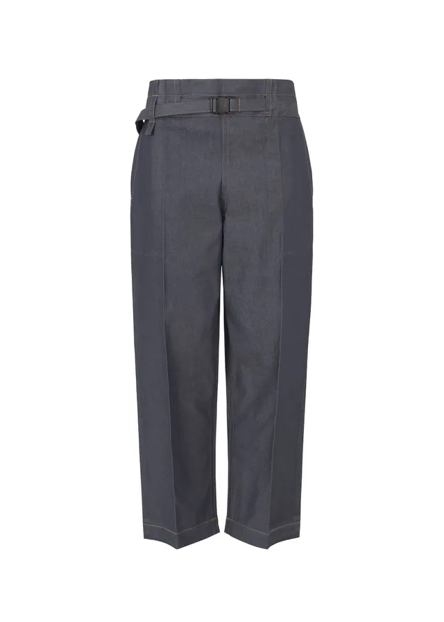 Issey Miyake Flat Denim kalhoty rovné indigo