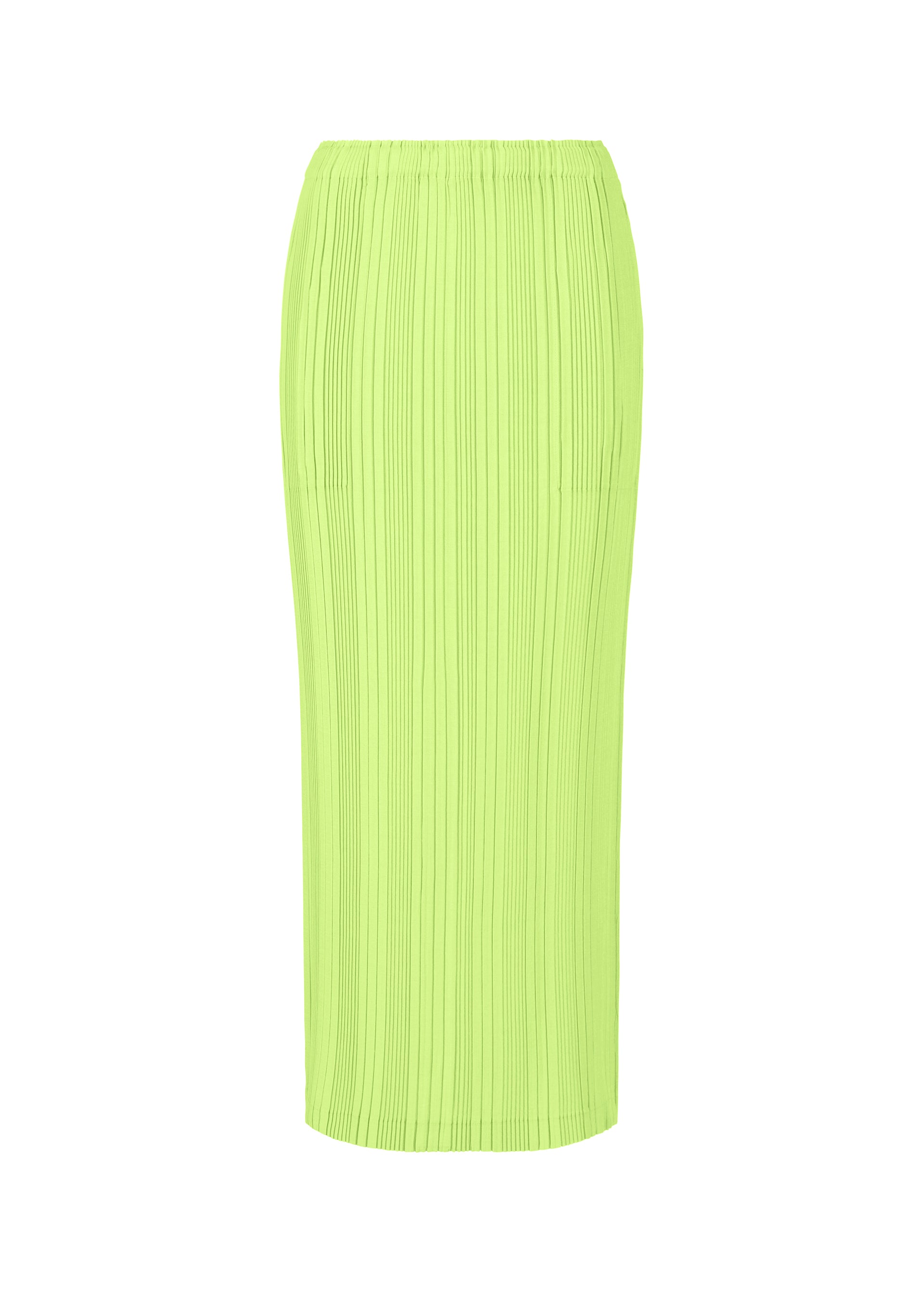 Issey Miyake Linen Rib Pleats sukně černá dlouhá