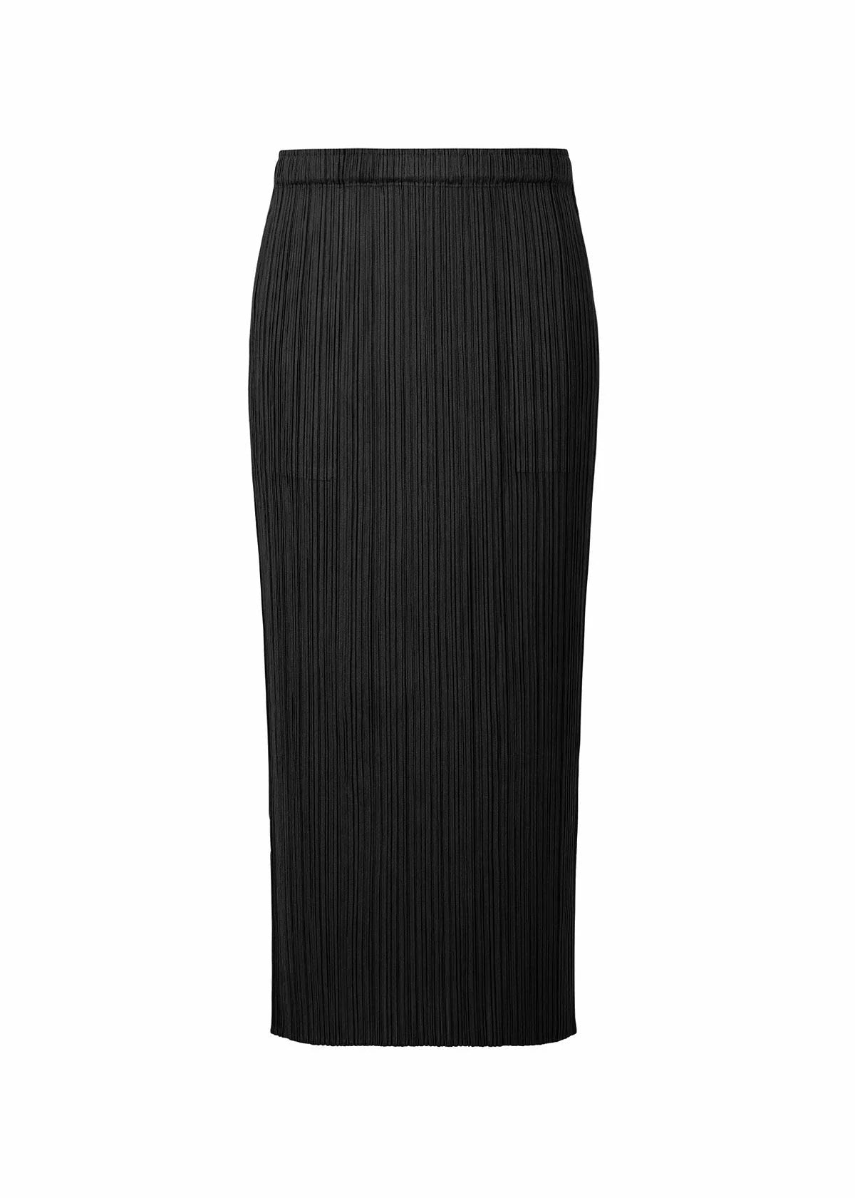 Issey Miyake Basics sukně světle šedá plisovaná