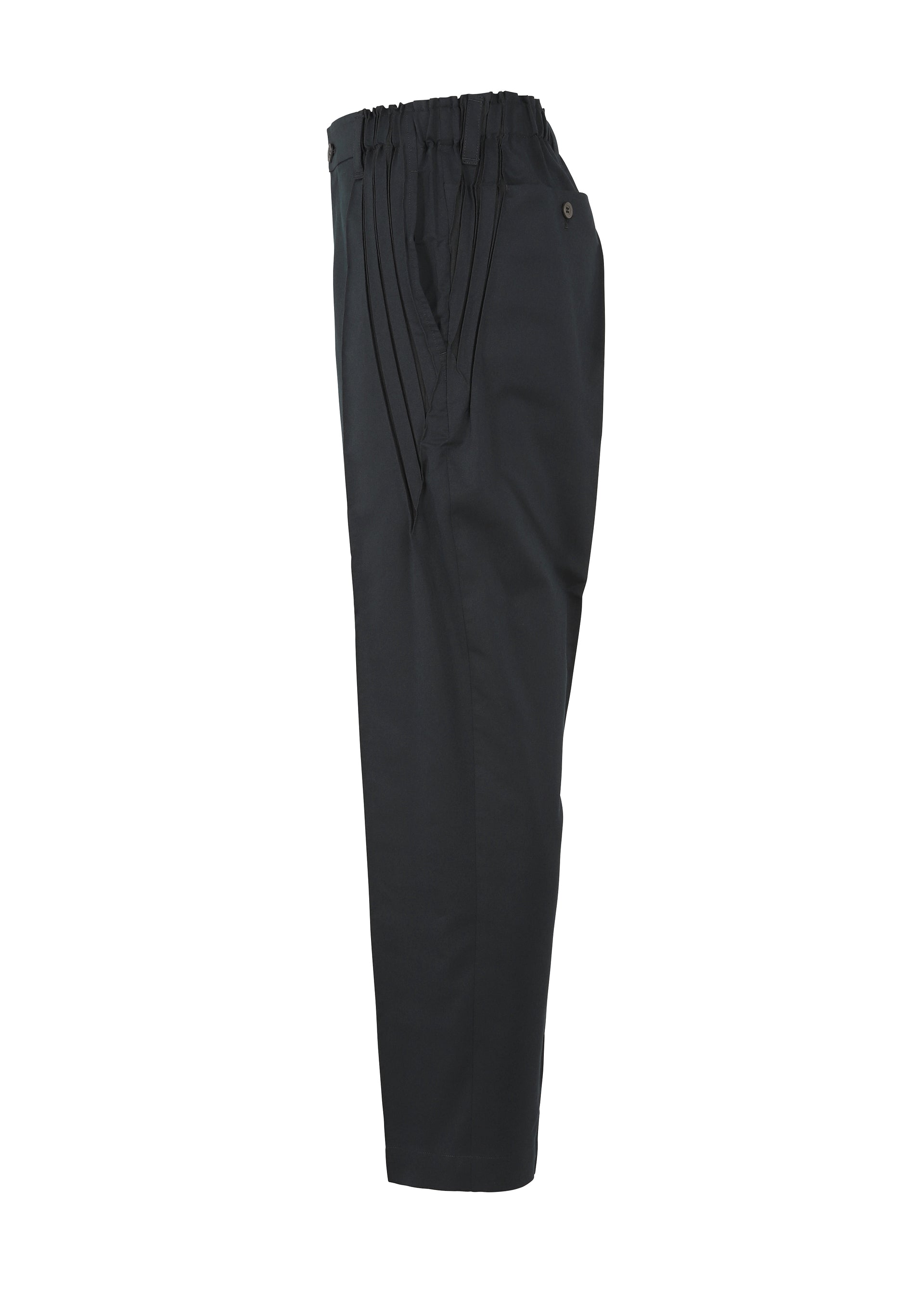 Issey Miyake TYPE-S Basics kalhoty černé tapered stretch