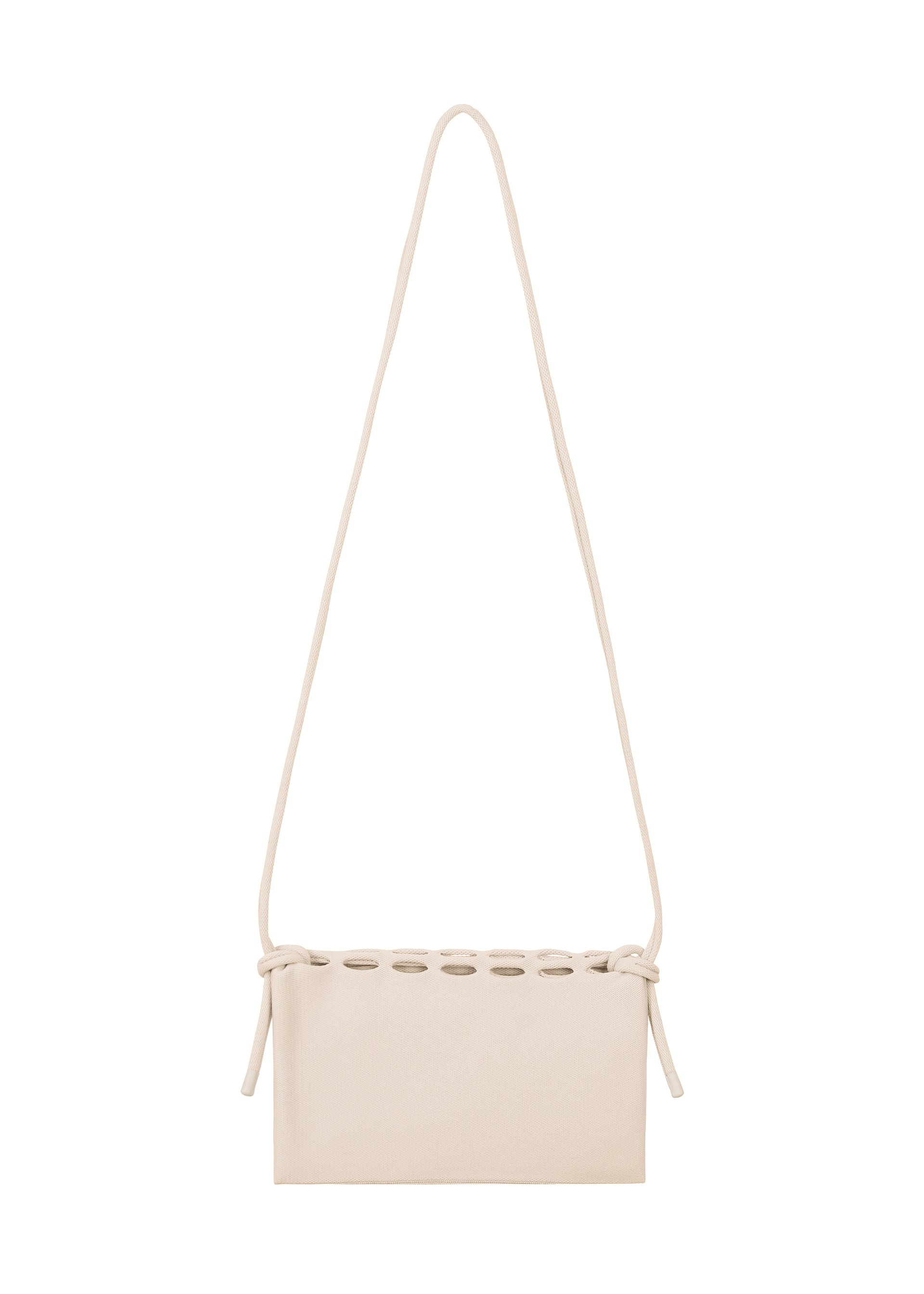 Issey Miyake Mokko Flap Pouch kabelka růžová pletená