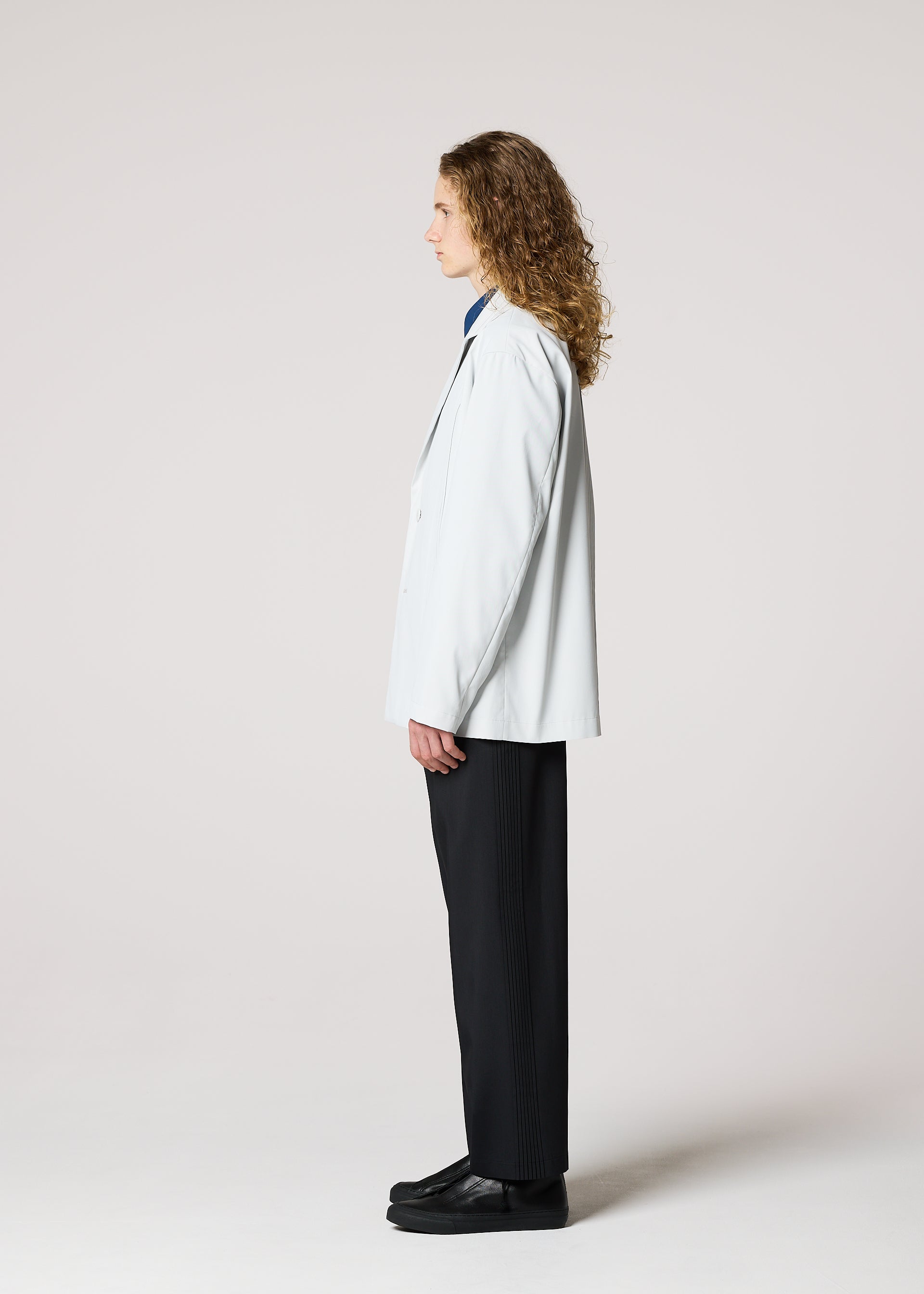 Issey Miyake Air Pleats sako světle šedé vel. 2 lehké