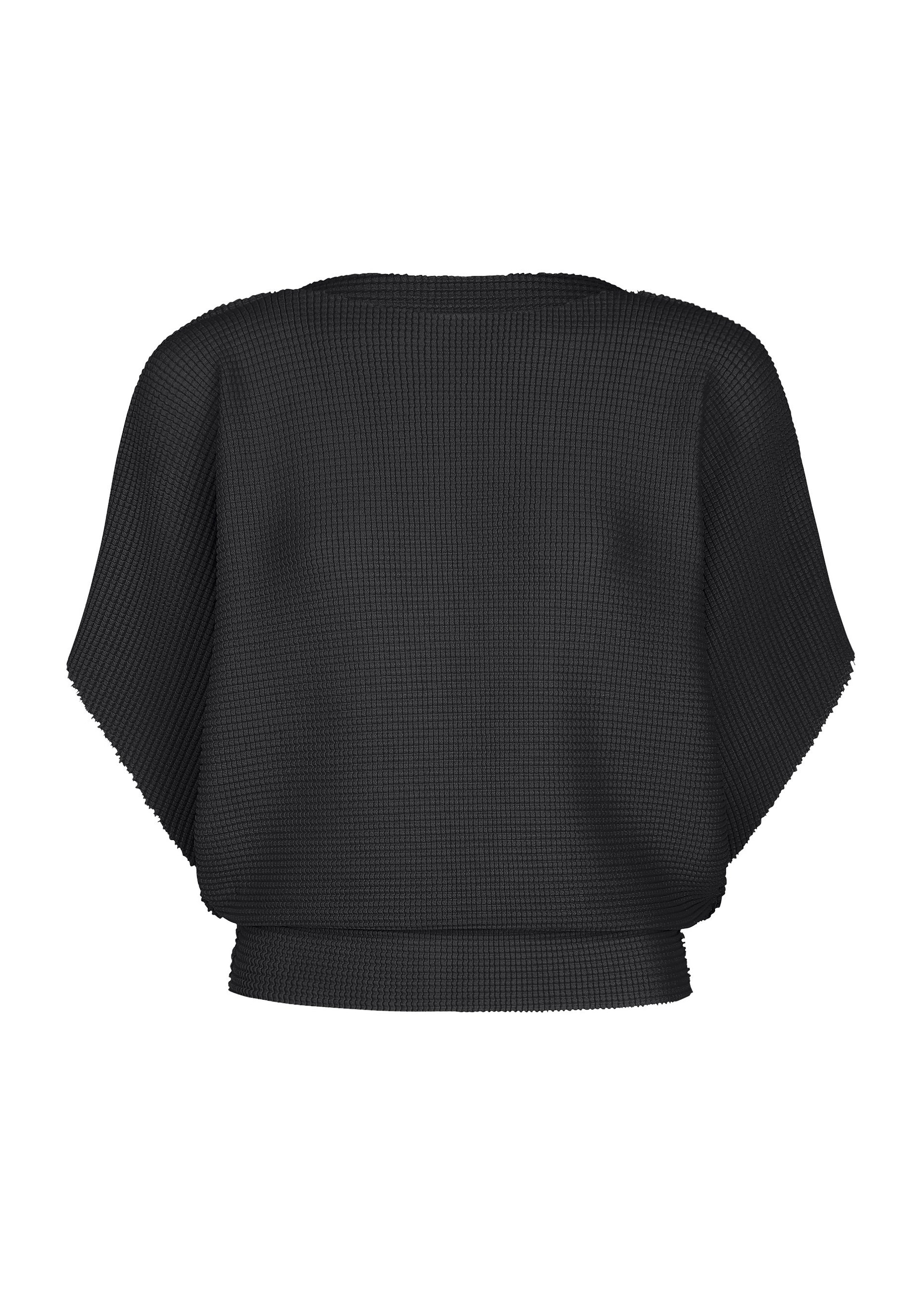 me Issey Miyake Tower Knit top šedý stretch plisé