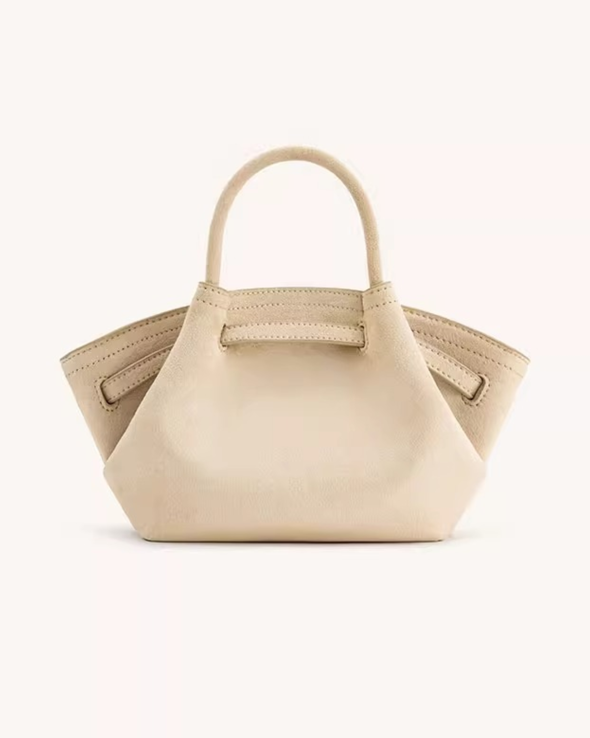 Norielle strukturovaná kožená shopper kabelka hnědá