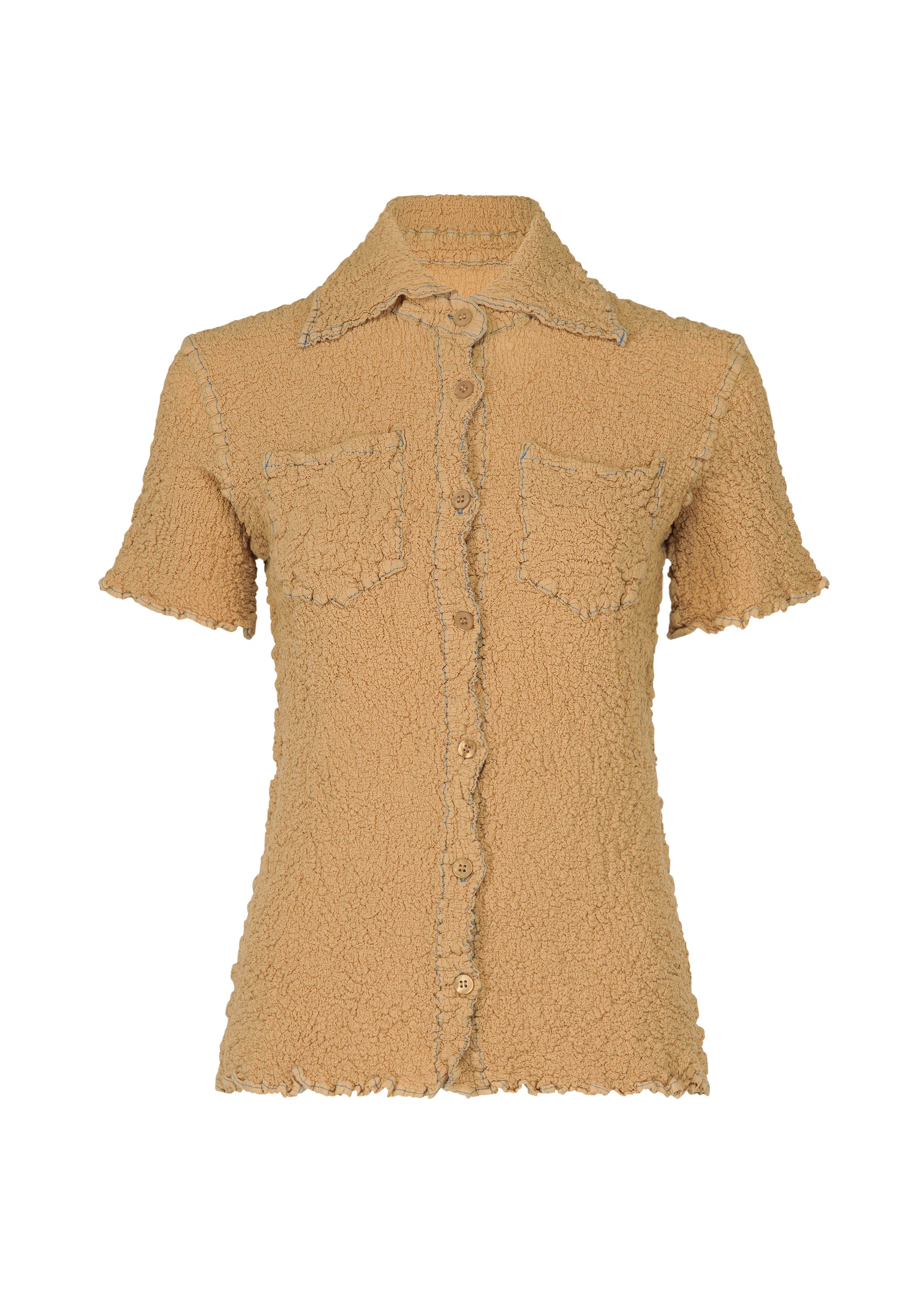 Issey Miyake Cauliflower Color 1 bavlněný top černá