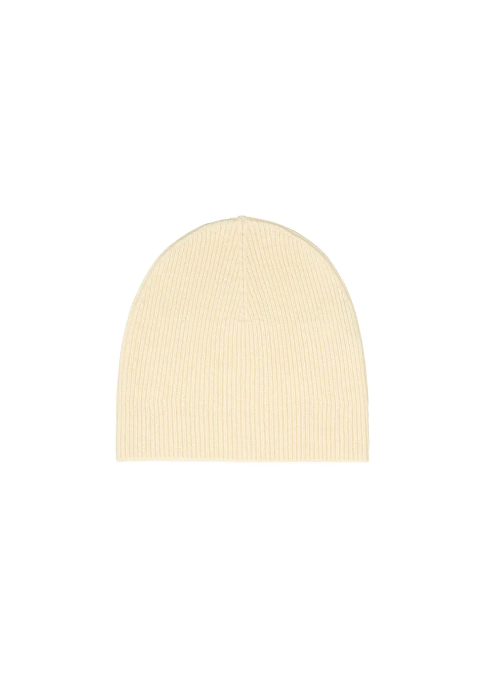 Issey Miyake O Knit Beanie vlněná čepice smetanová