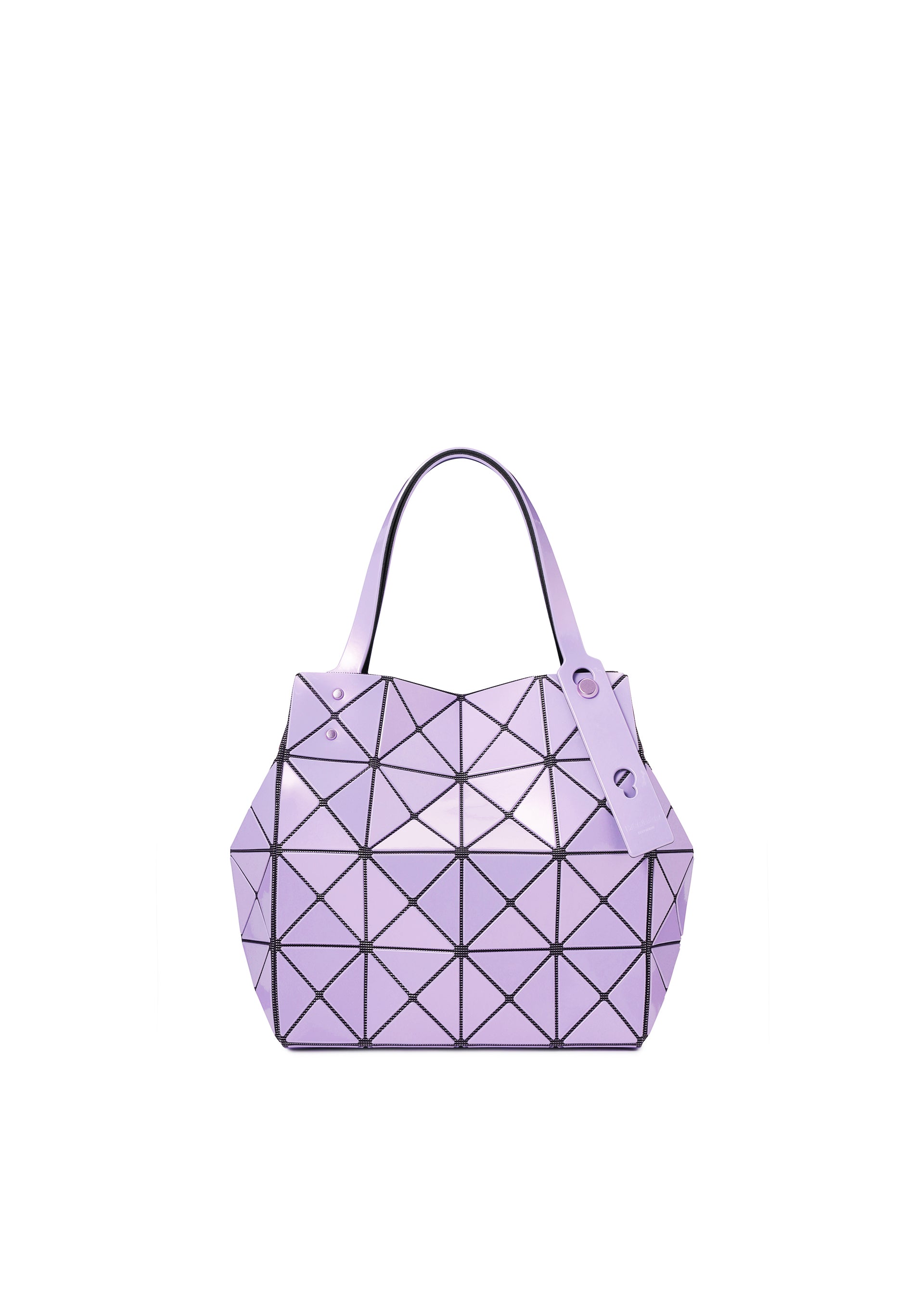 Issey Miyake Carat kabelka šedá metalická skládací