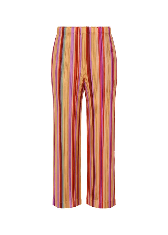 Issey Miyake Tape Tape kalhoty oranžové silné