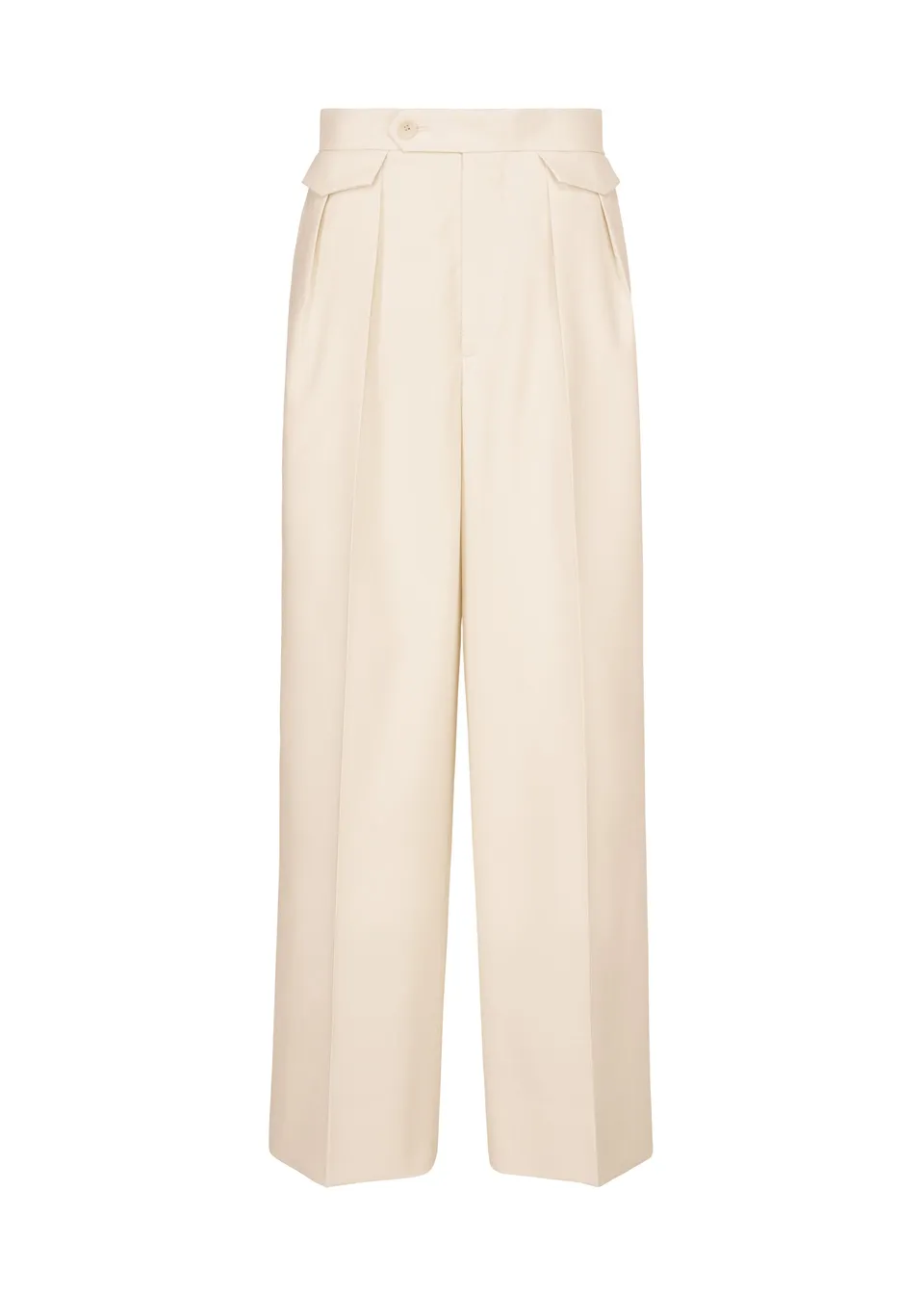 Issey Miyake Untitled kalhoty off-white široké