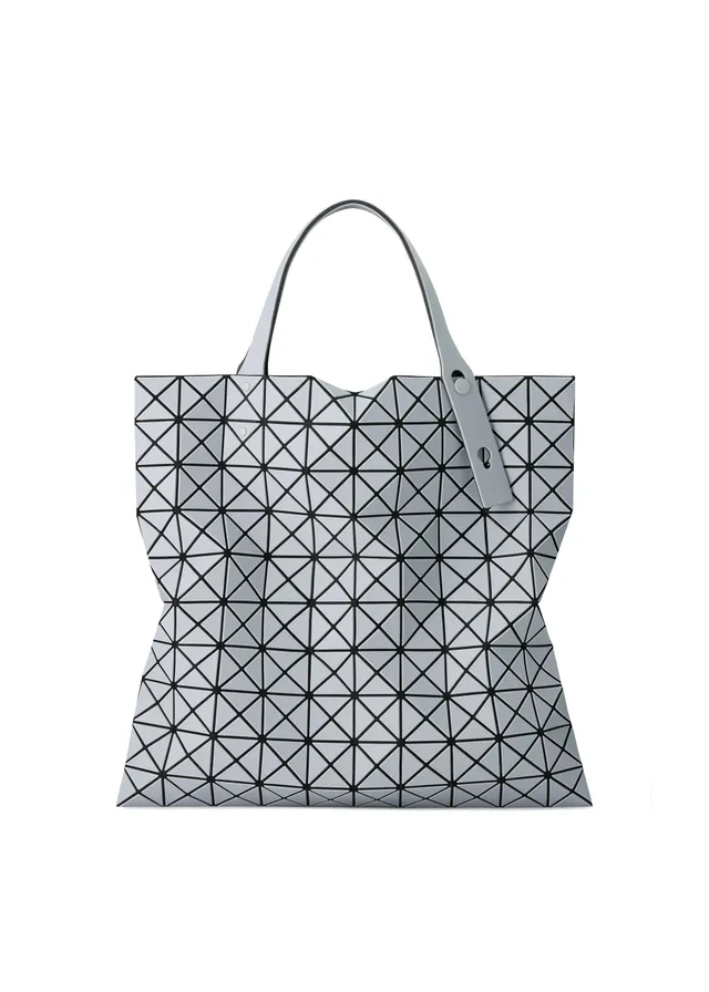 Issey Miyake Prism Frost tote taška šedá matná