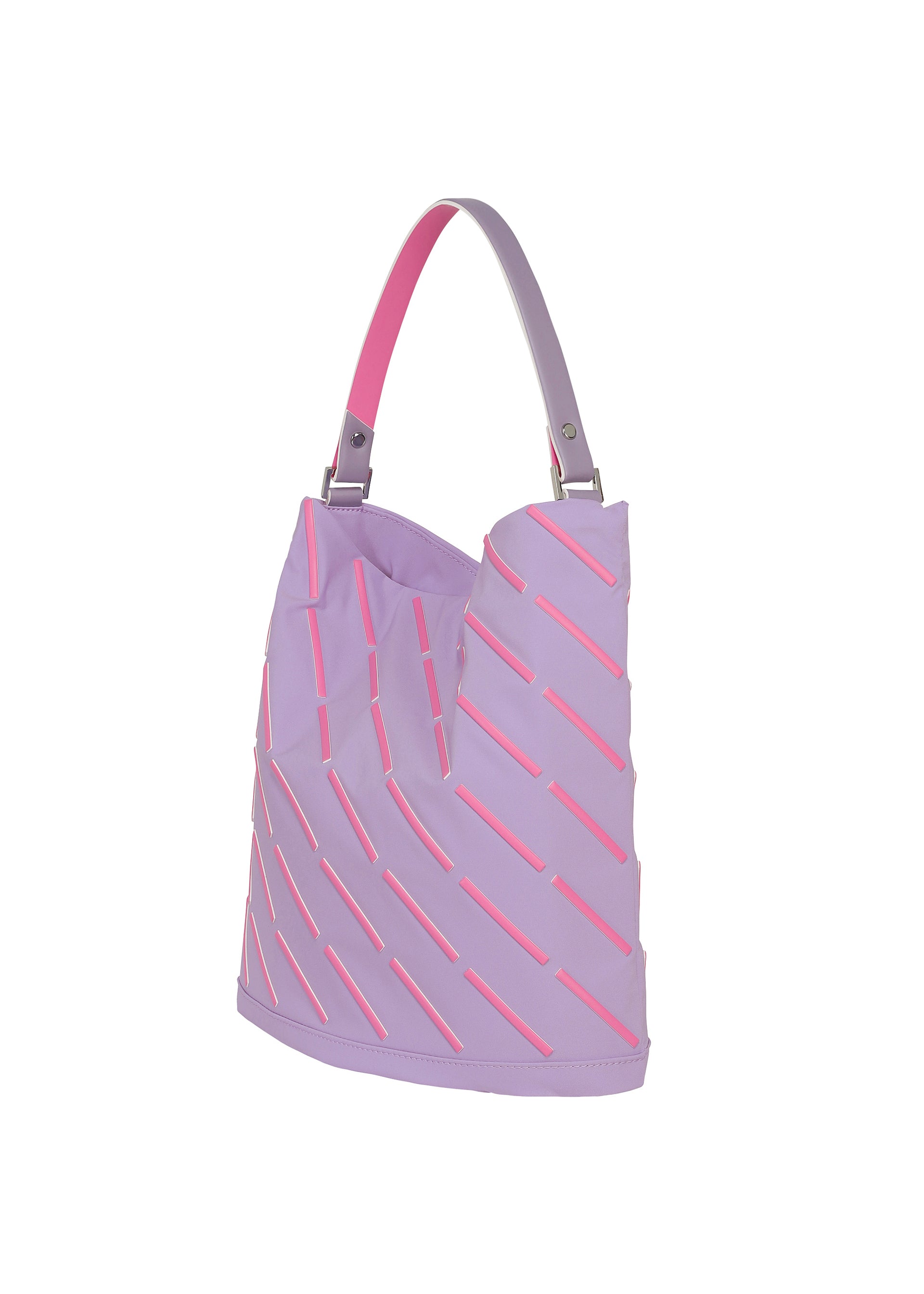 Issey Miyake Line Bag kabelka černá pruhovaná lehká