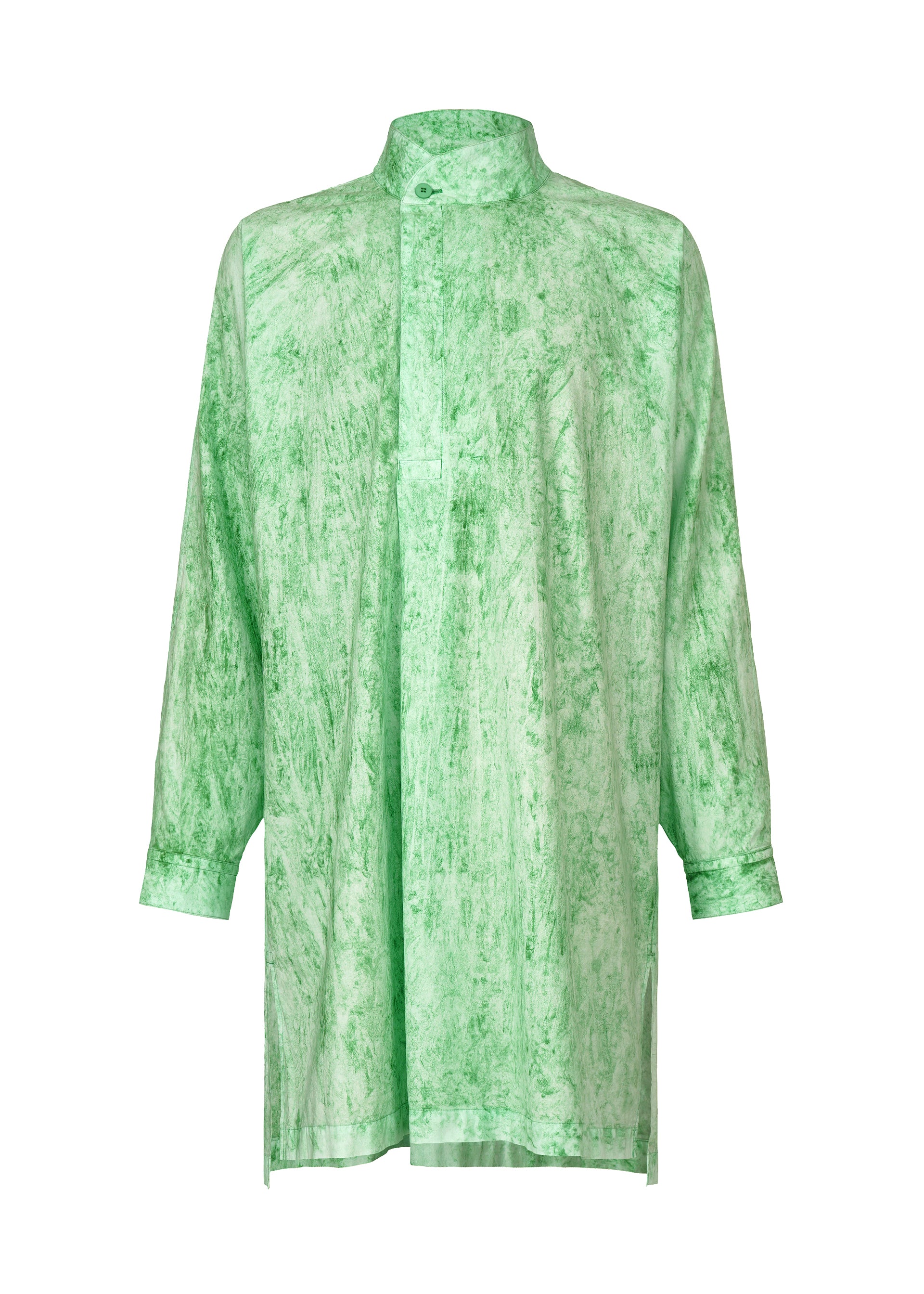 Issey Miyake Spec Shirt pánská košile černá mačkaná