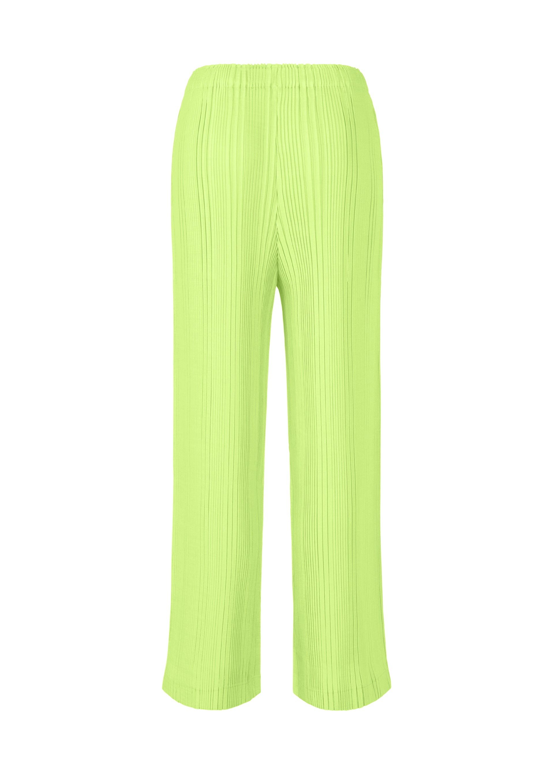 Issey Miyake Linen Like Rib Pleats plisované kalhoty ivory