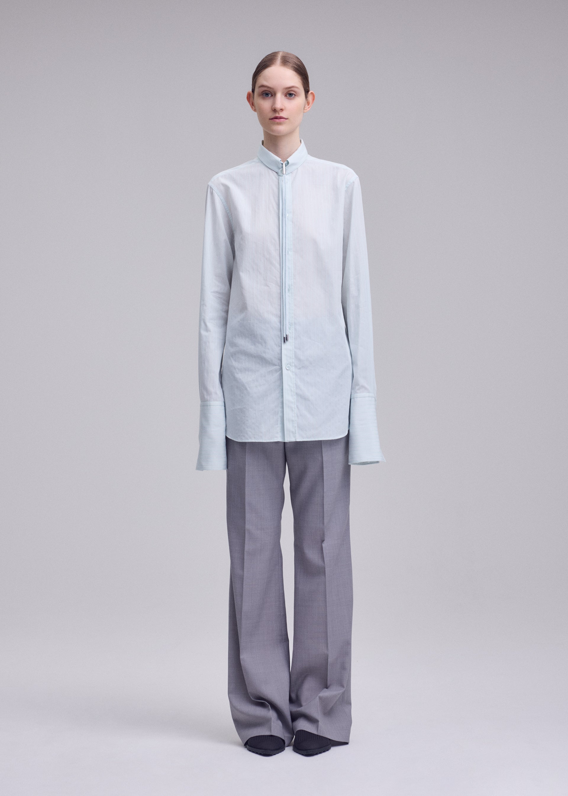 Issey Miyake Monsieur Shirt Dobby Stripe košile white-hued