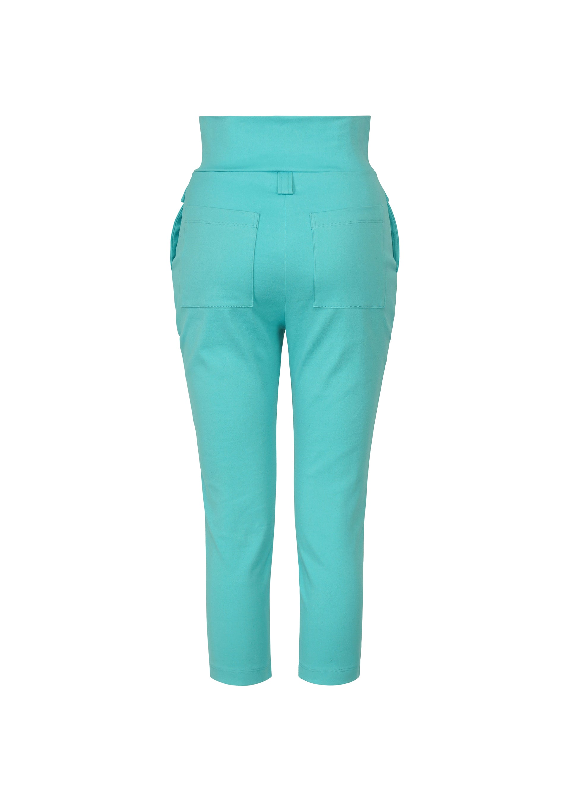 Issey Miyake Extension Cotton capri kalhoty off-white strečové
