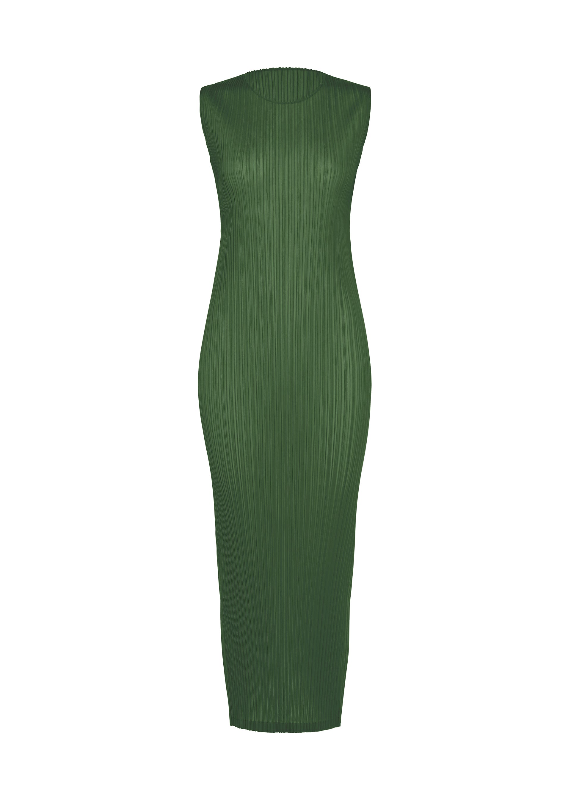 Issey Miyake Sheer Slit Pleats šaty černé bez rukávů 2