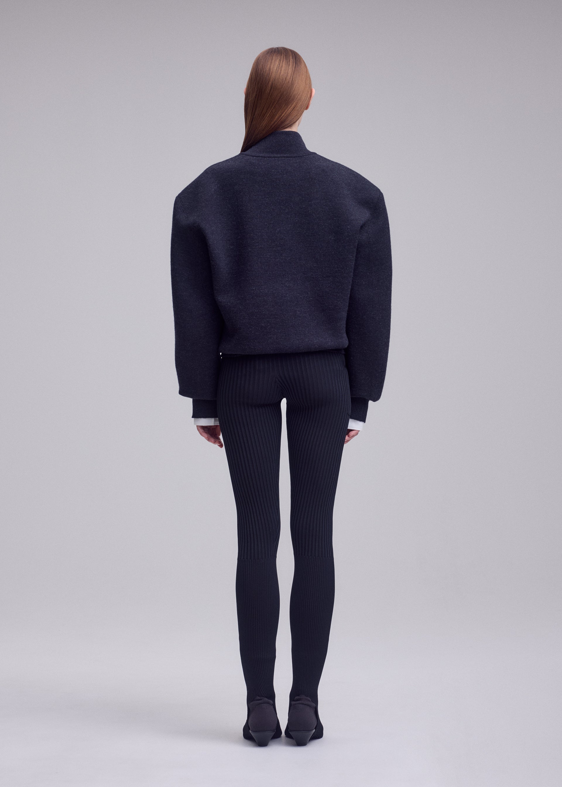 Issey Miyake Handsome Knit svetr černý půlzip vlna