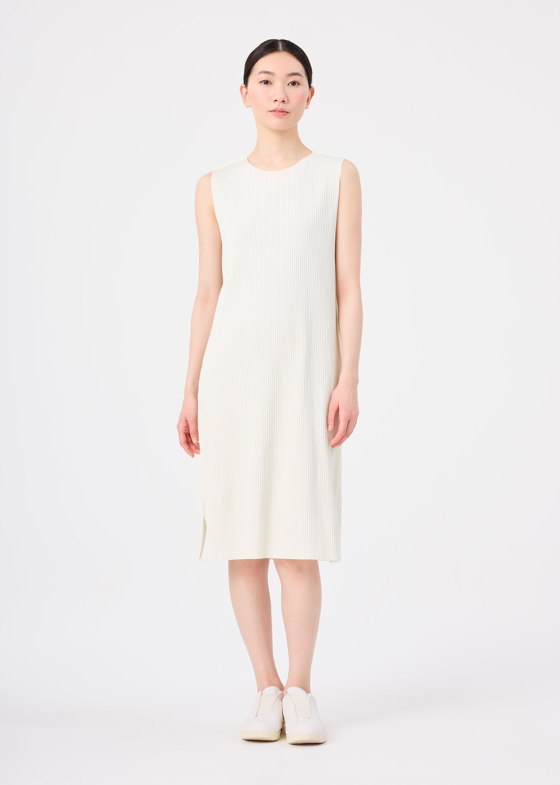 Issey Miyake Fine Knit Pleats šaty Black jemné