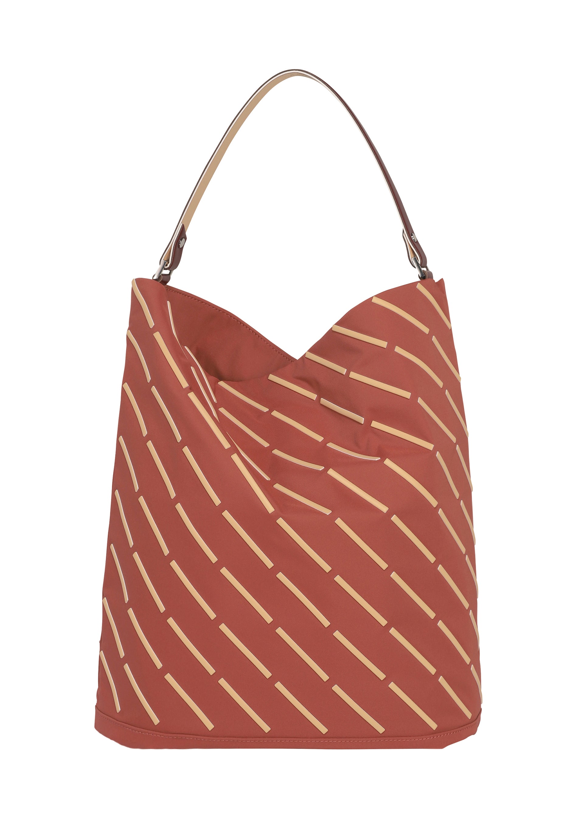 Issey Miyake Line Bag PP64303 kabelka černá vzor linie