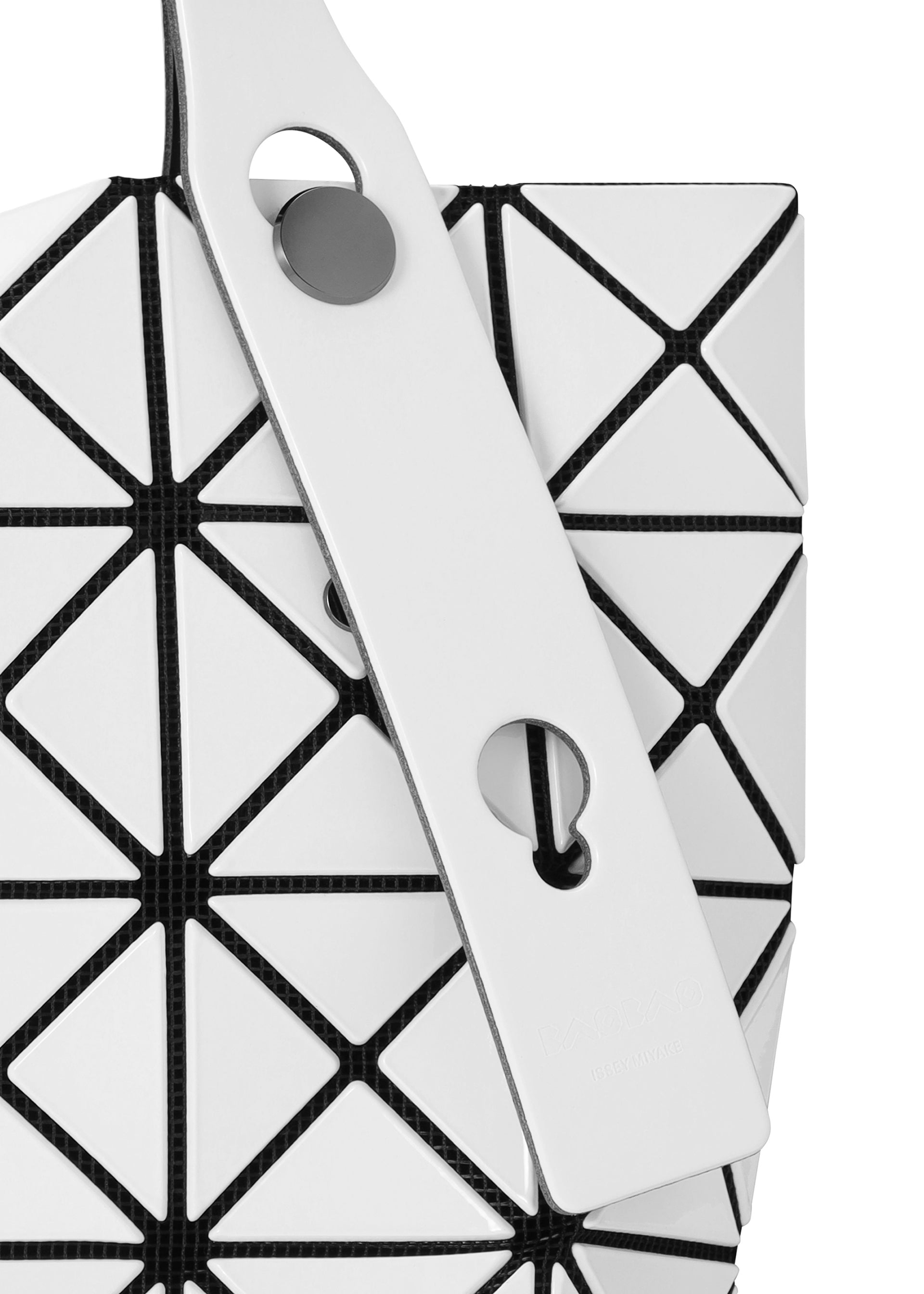 Issey Miyake Prism tote bílý geometrický